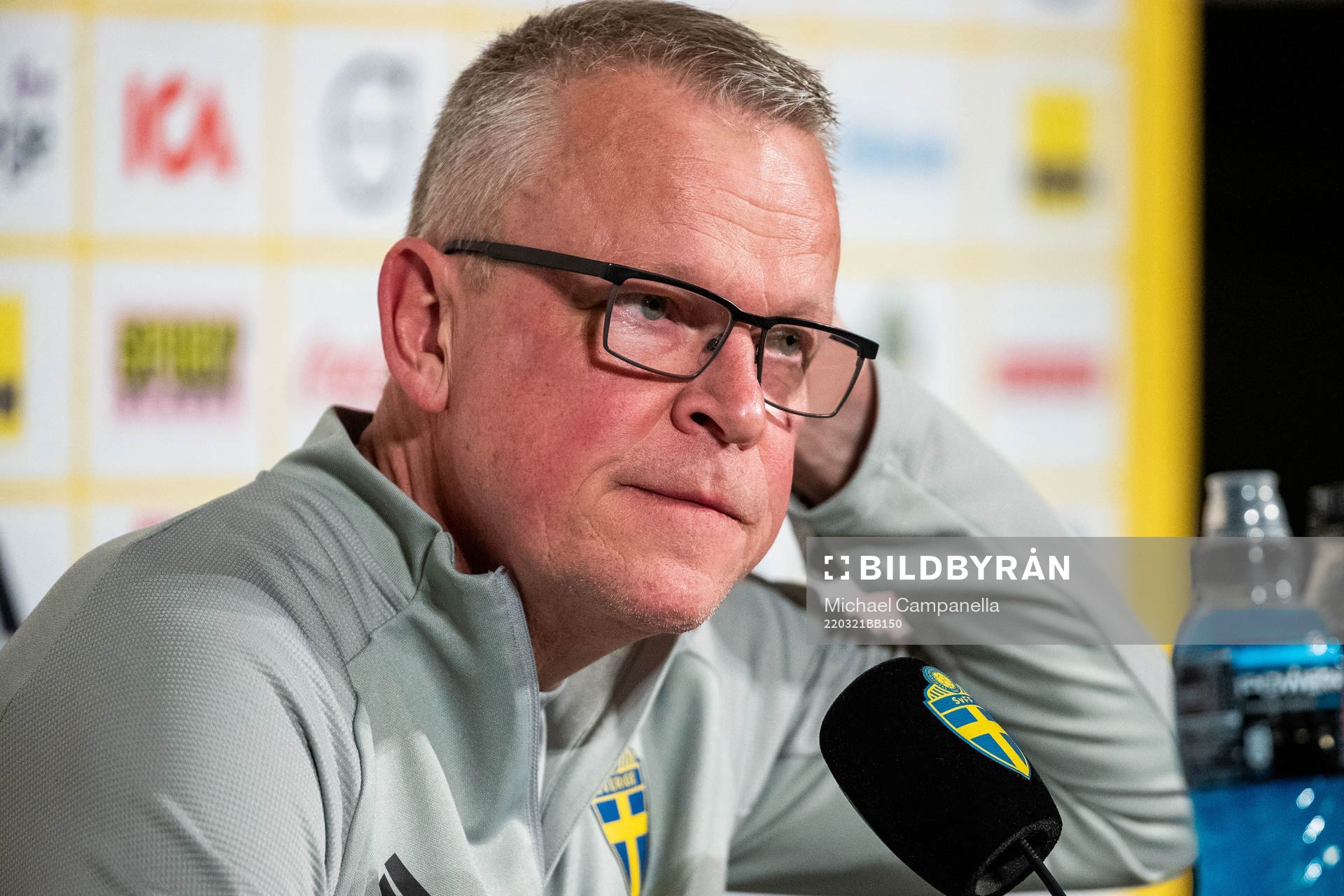during a press conference and training