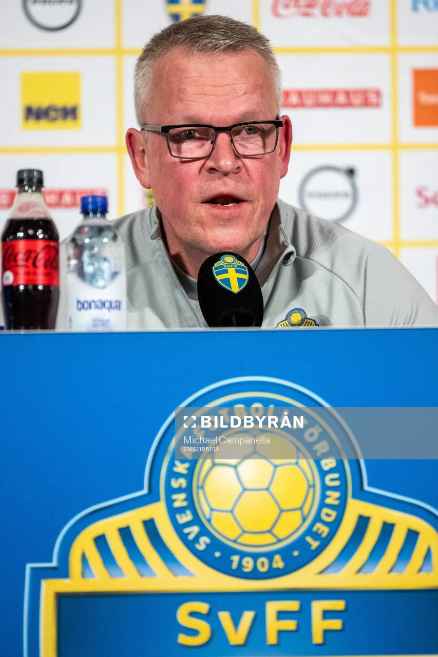 during a press conference and training
