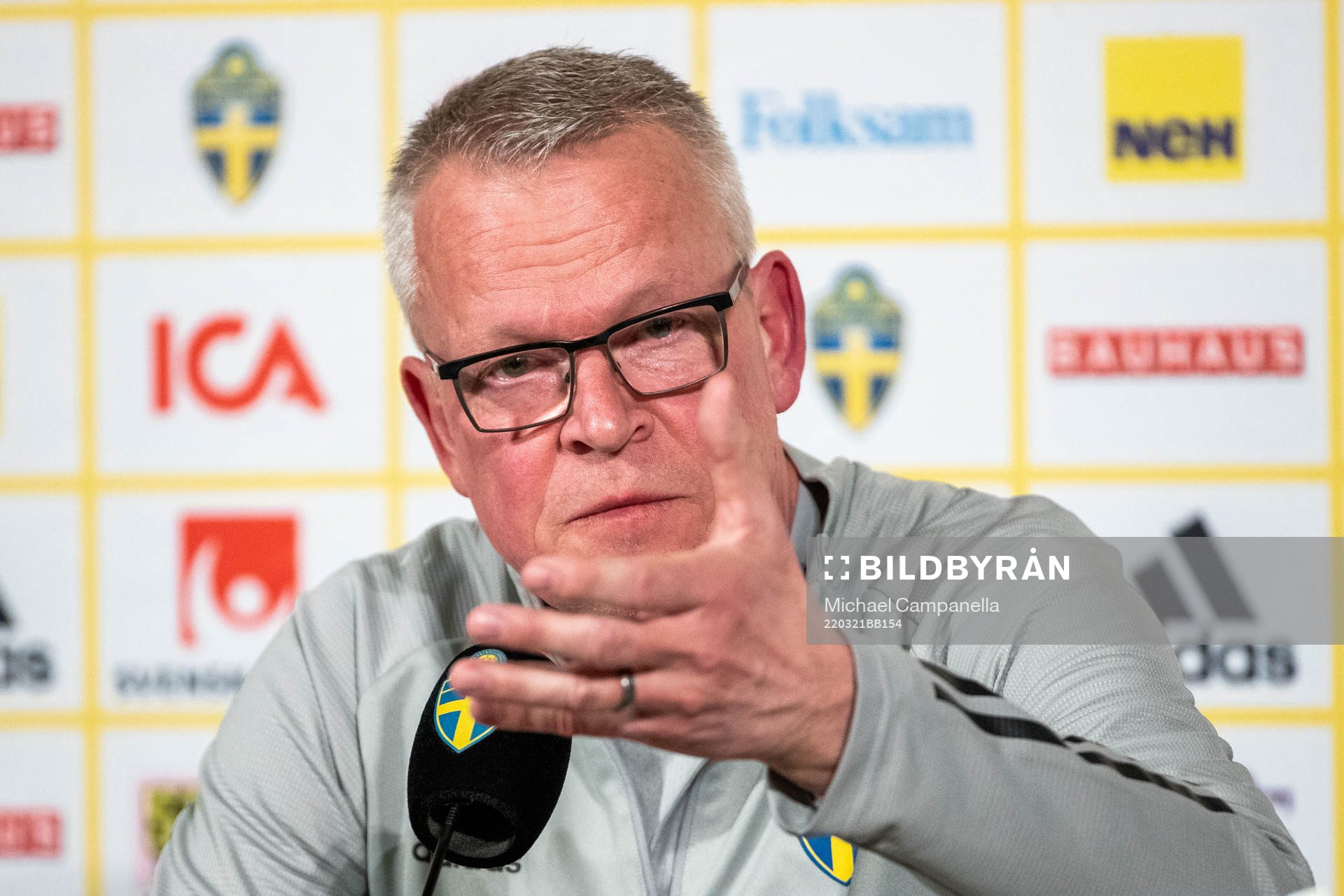 during a press conference and training