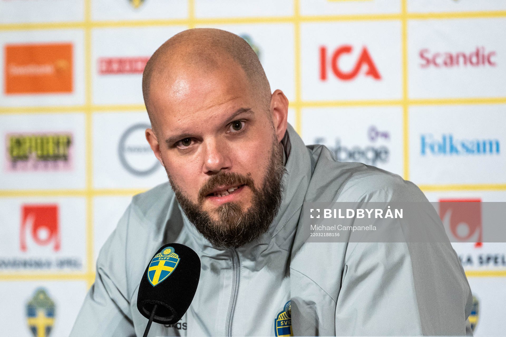 Press officer Jakob Kakembo Andersson of the Swedish