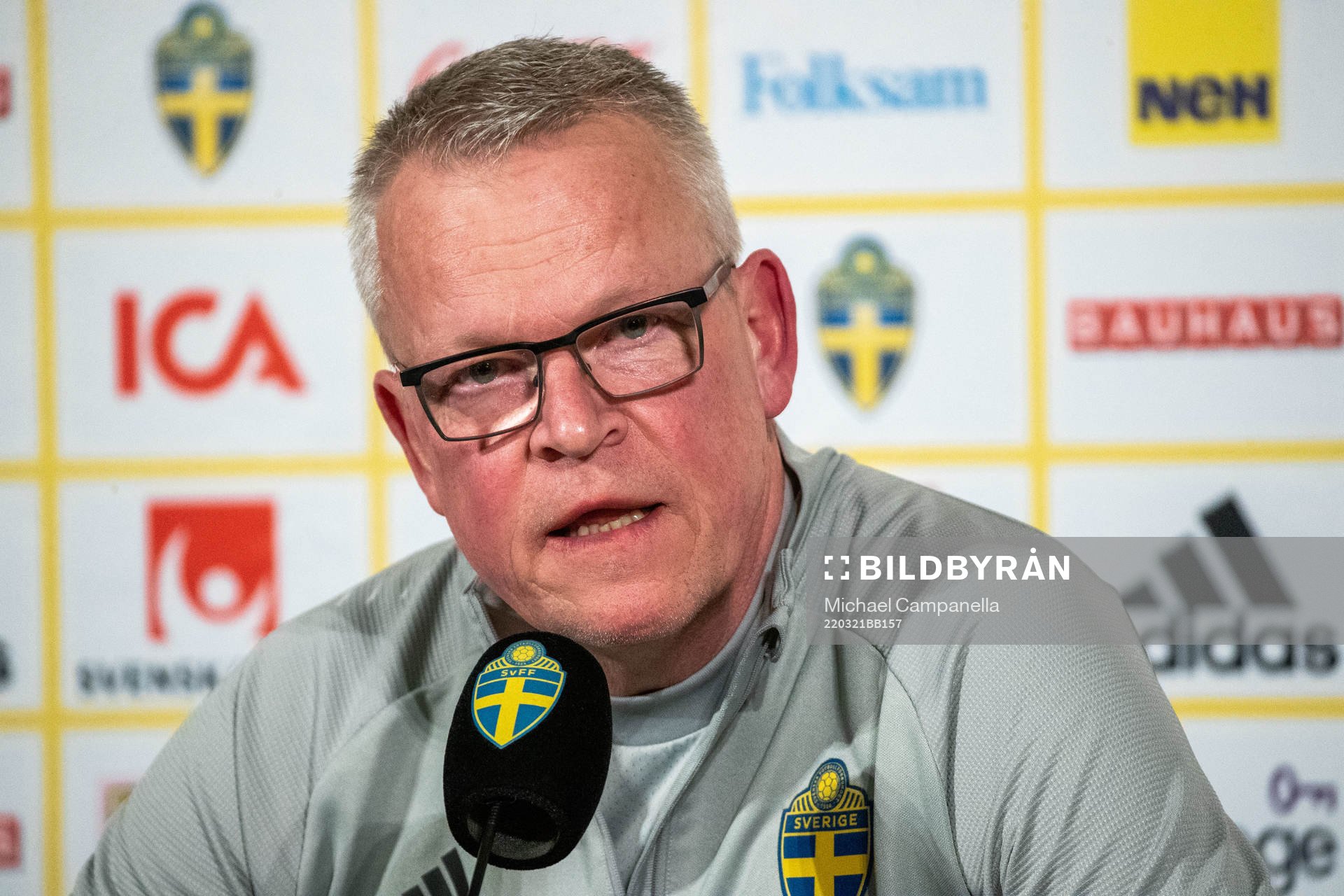 during a press conference and training