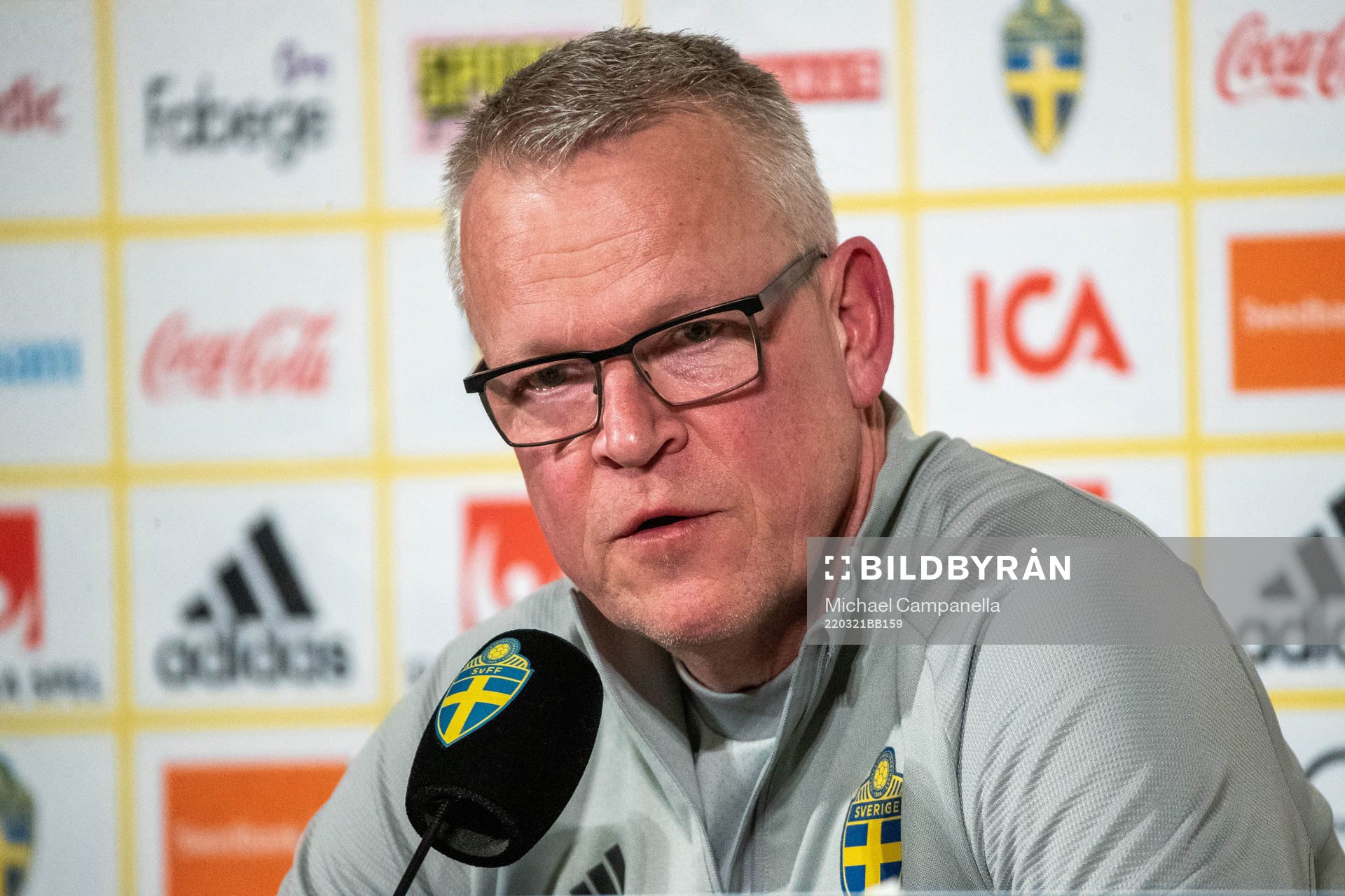 during a press conference and training