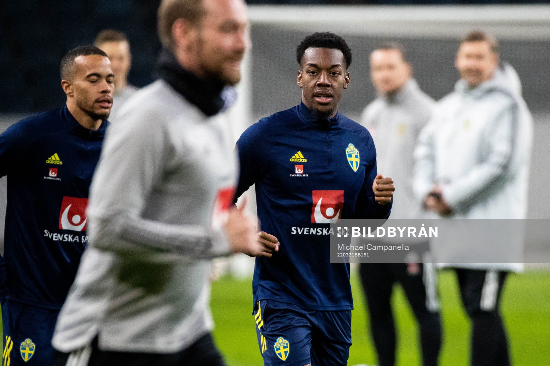 Anthony Elanga of the Swedish national football team