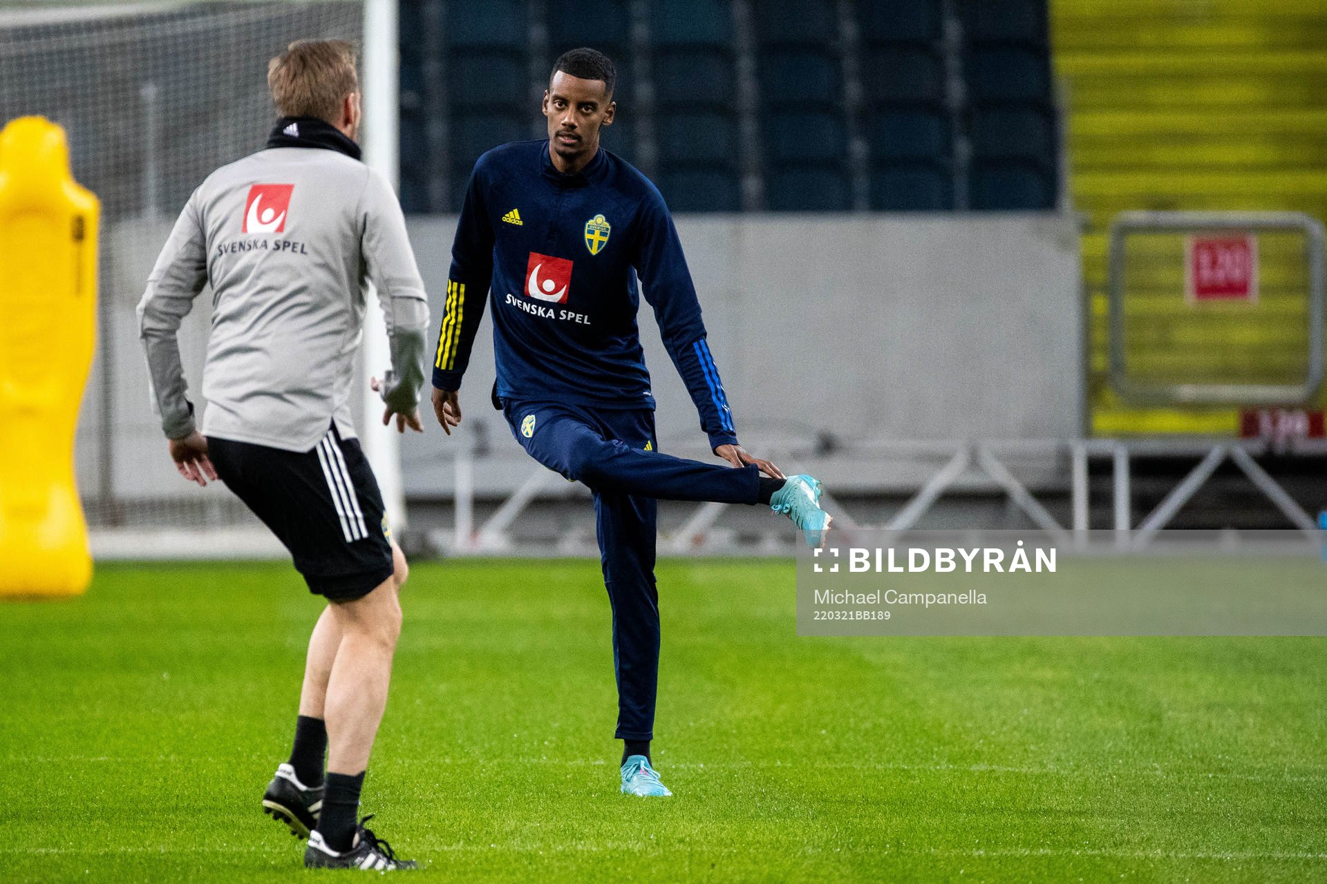 Alexander Isak of the Swedish national football team