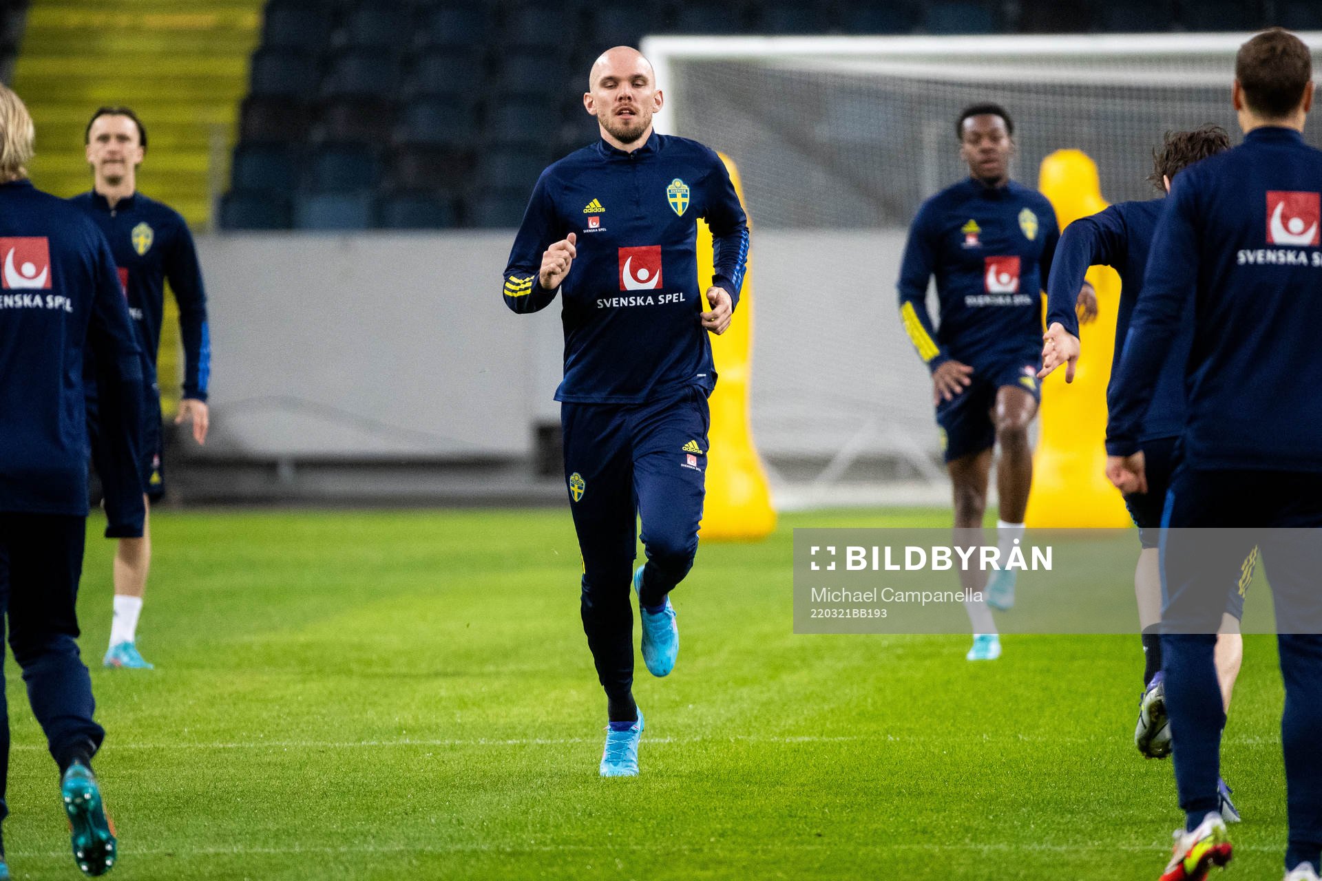 Marcus Danielson of the Swedish national football team