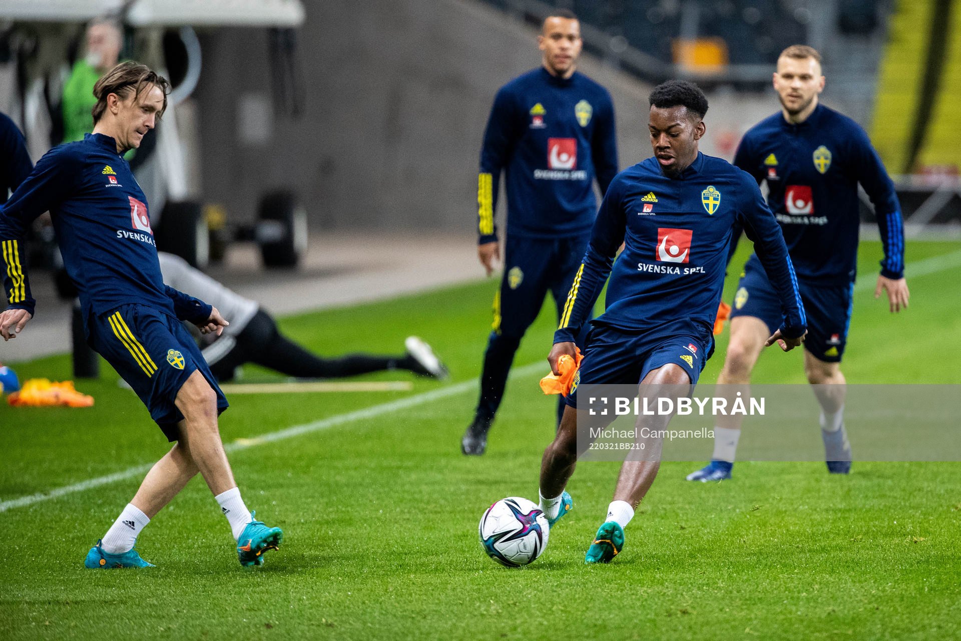 Anthony Elanga of the Swedish national football team