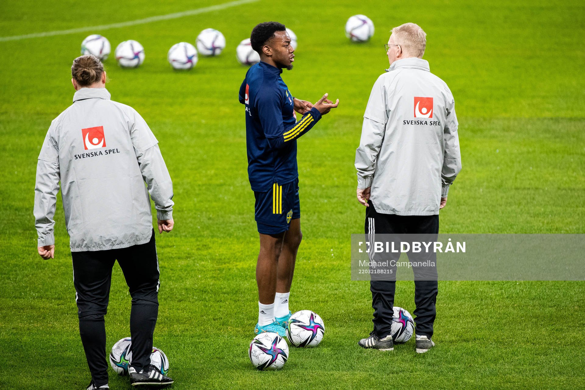 Anthony Elanga of the Swedish national football team