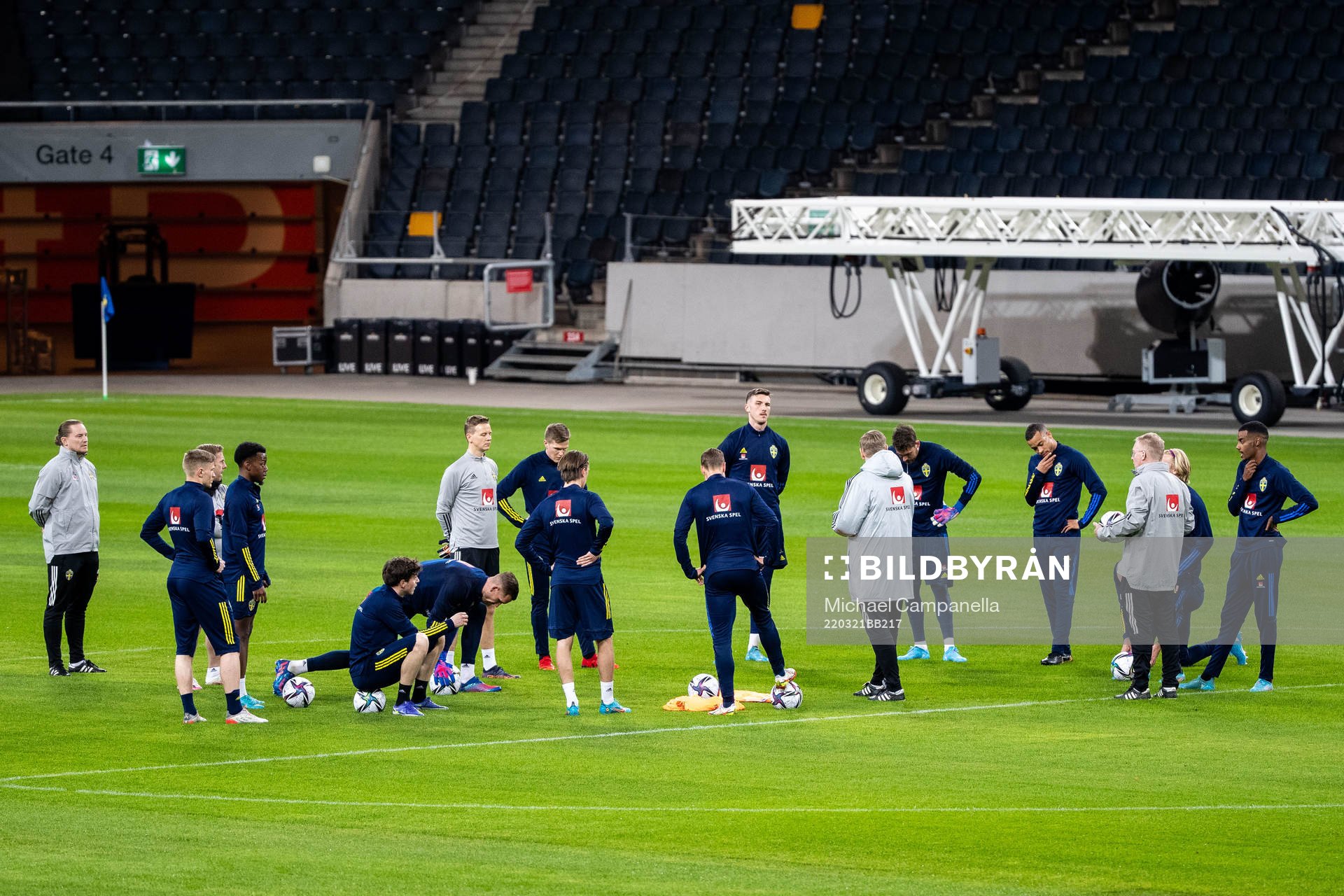 Players and coaches of the Swedish national football team