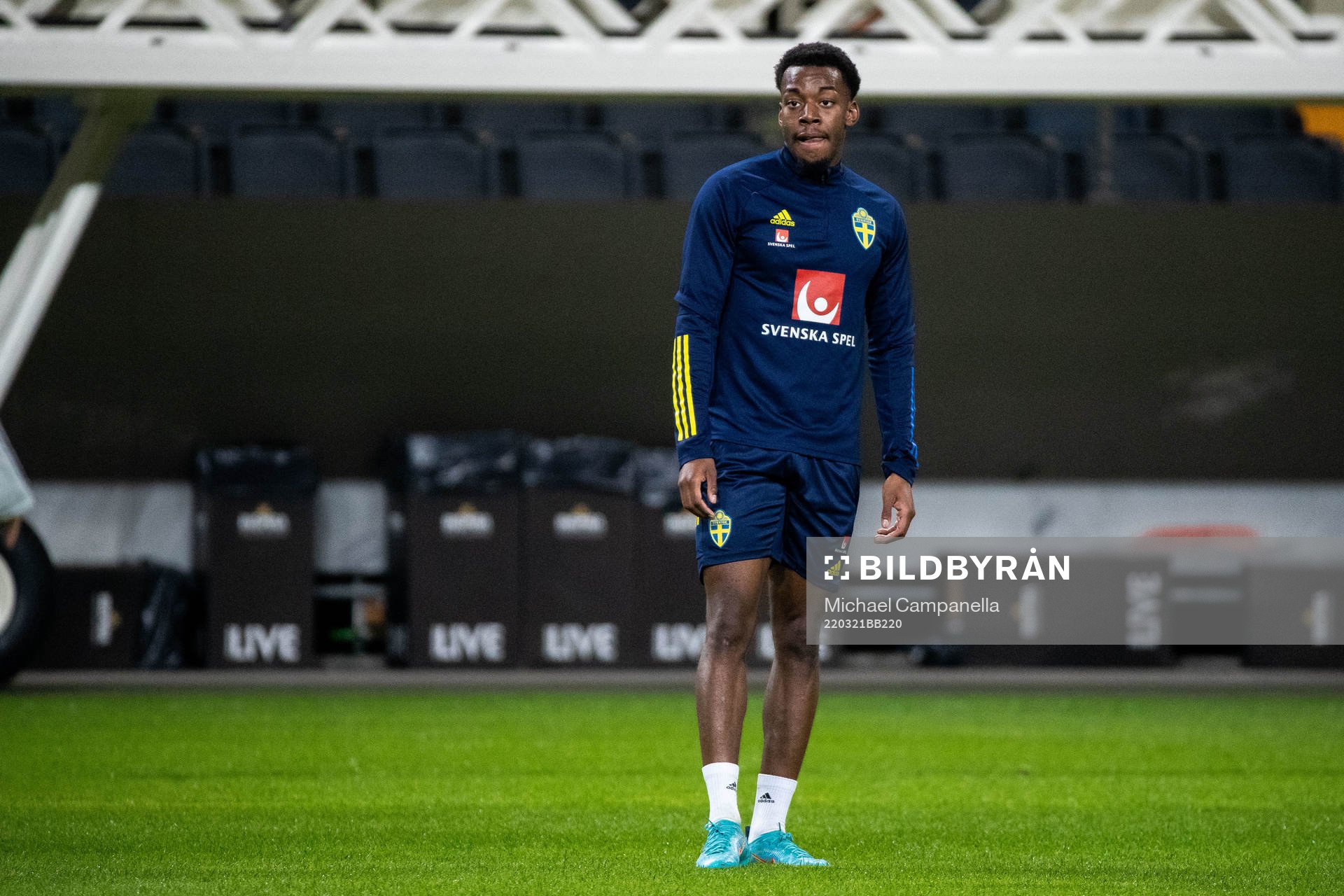 Anthony Elanga of the Swedish national football team