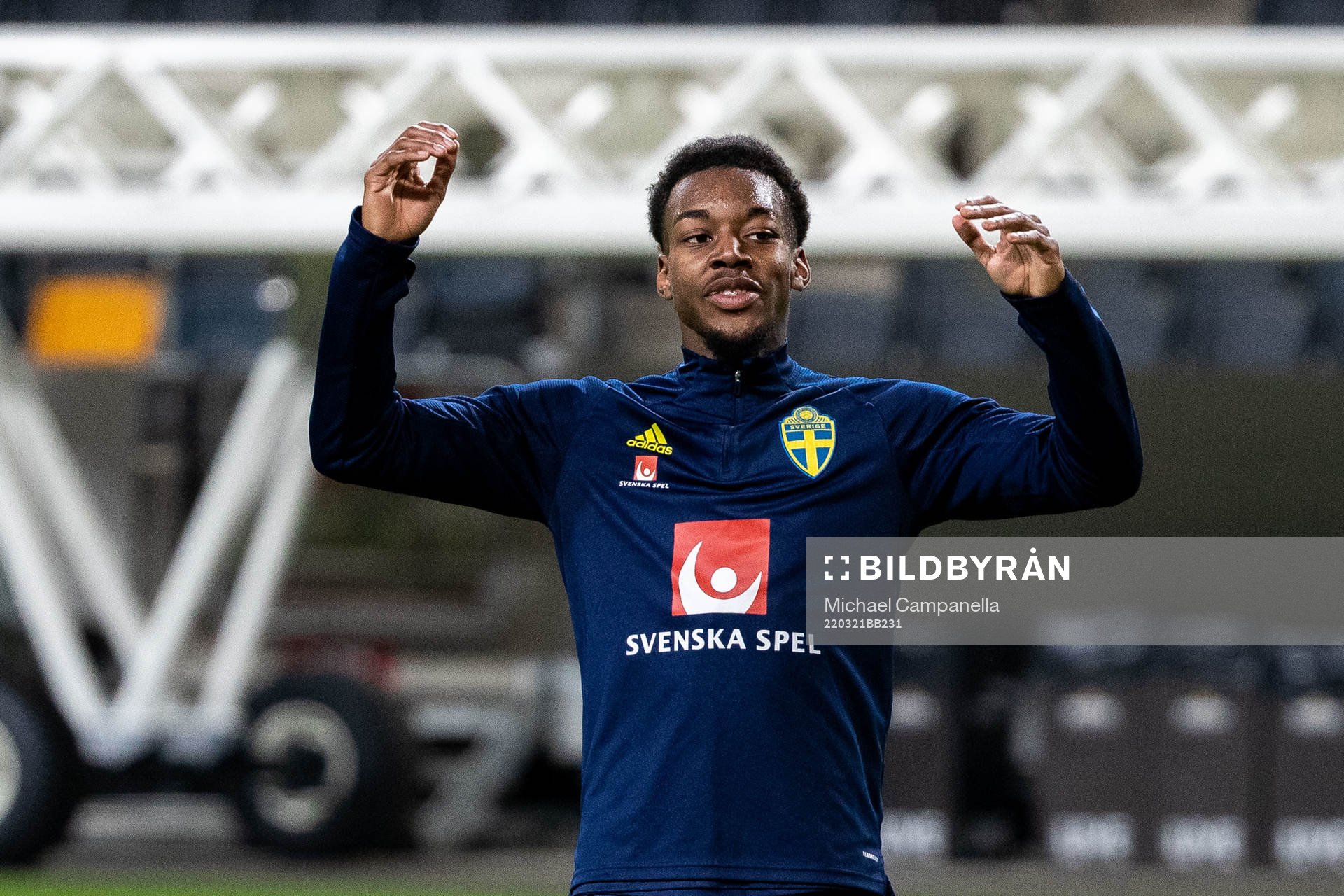 Anthony Elanga of the Swedish national football team