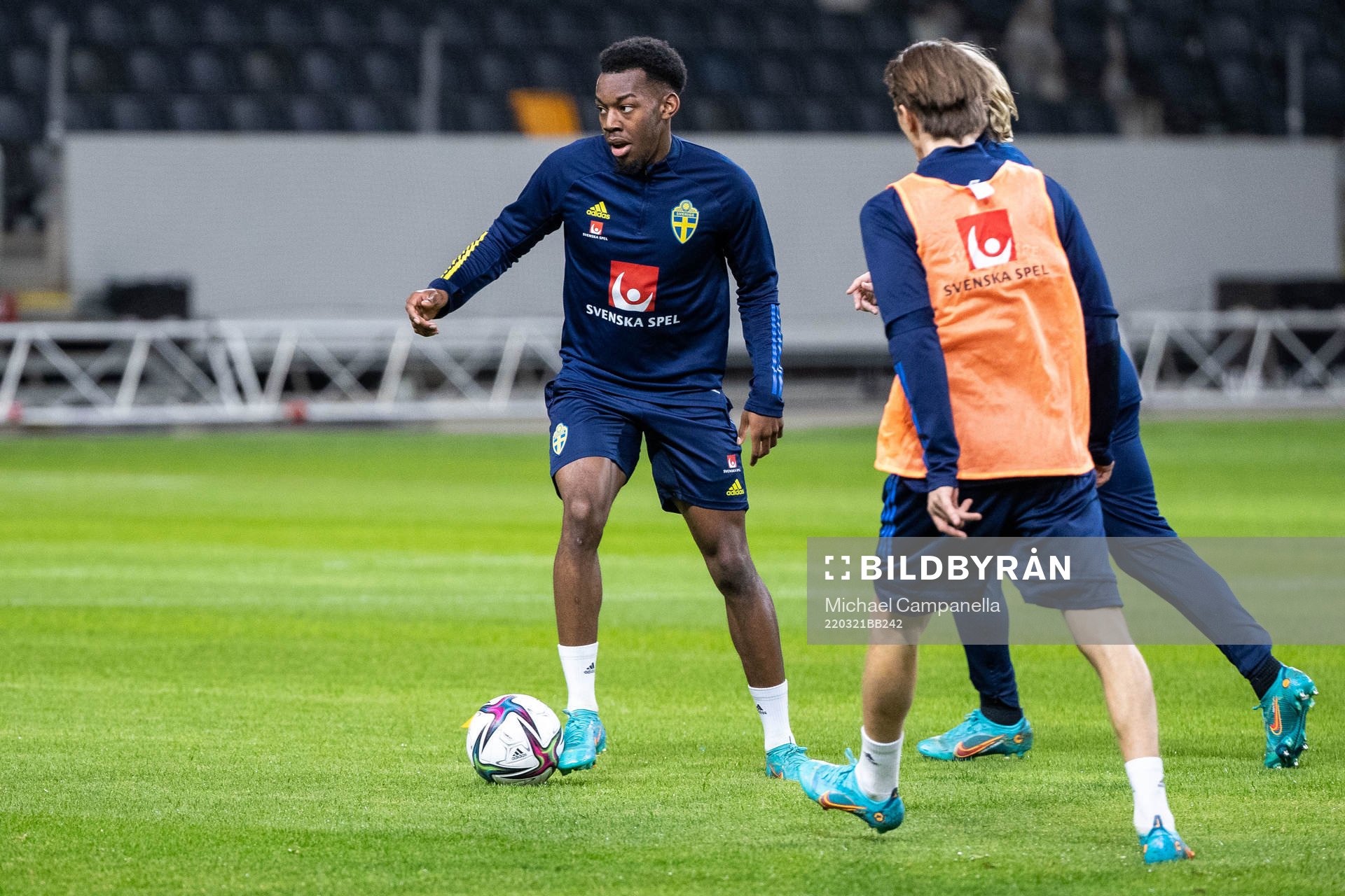 Anthony Elanga of the Swedish national football team