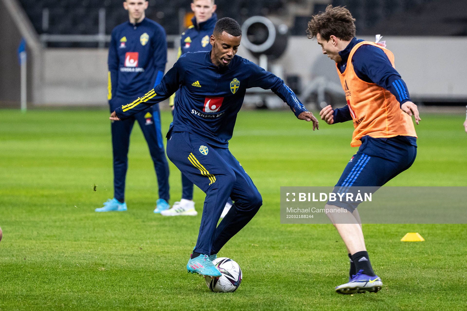 Alexander Isak of the Swedish national football team