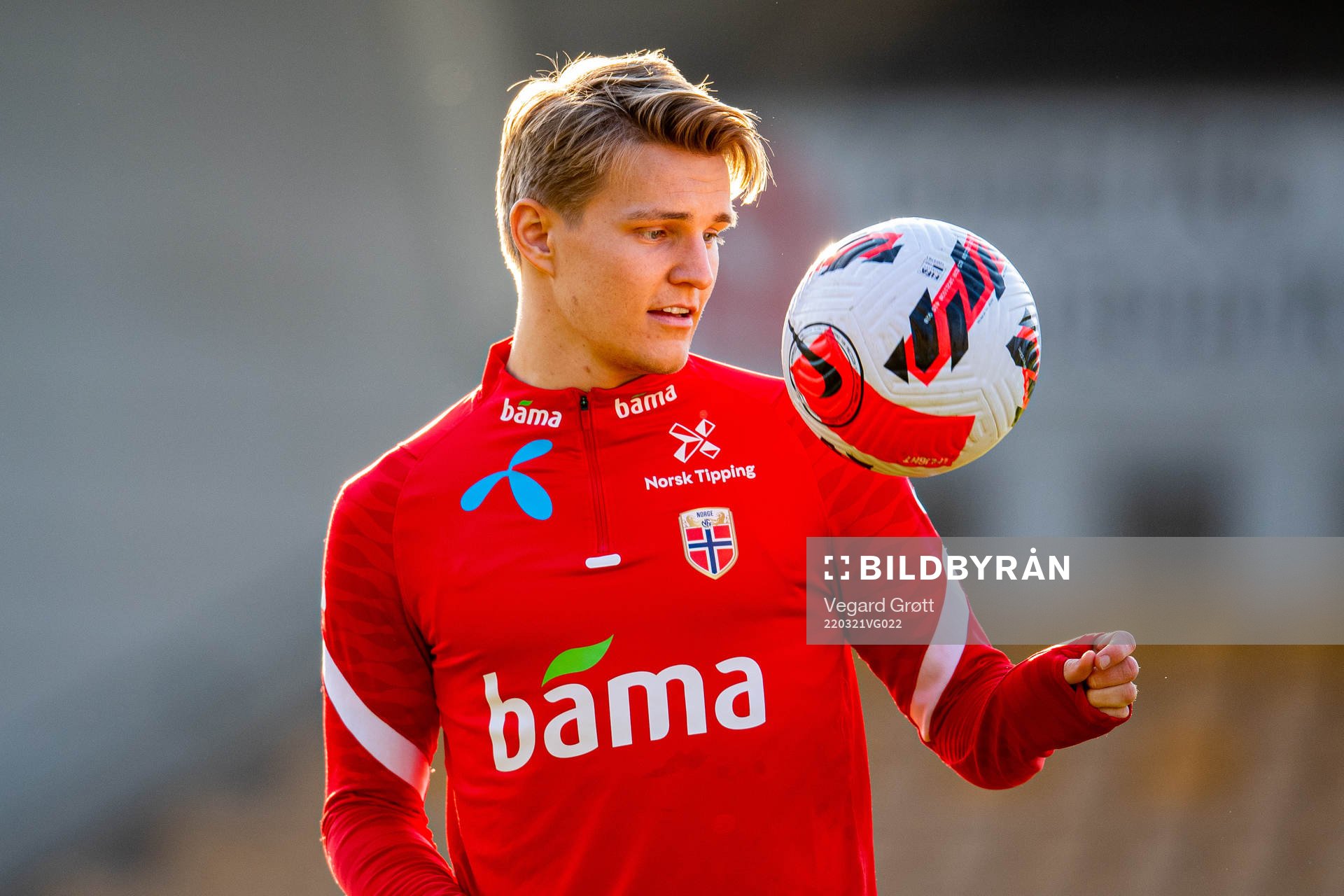 Martin Ødegaard of the Norwegian national football team