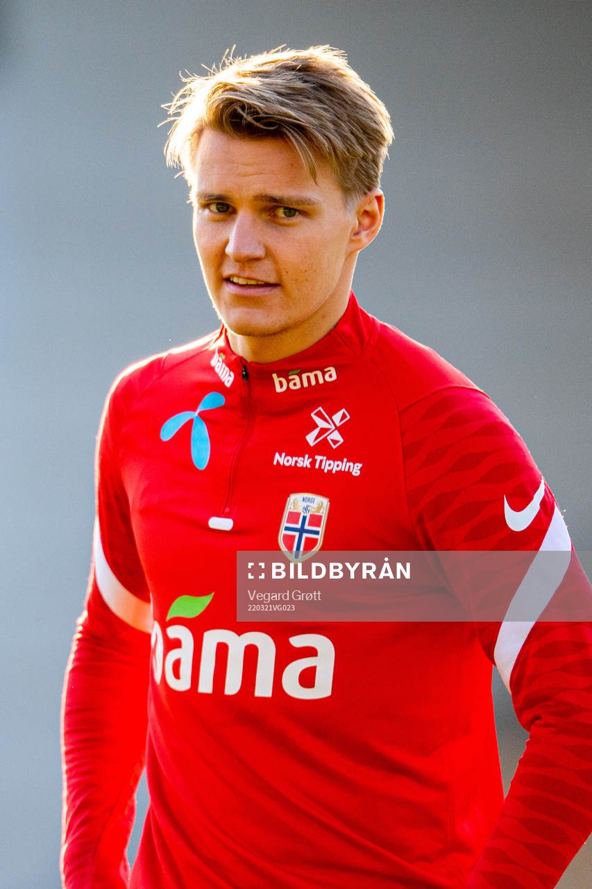 Martin Ødegaard of the Norwegian national football team