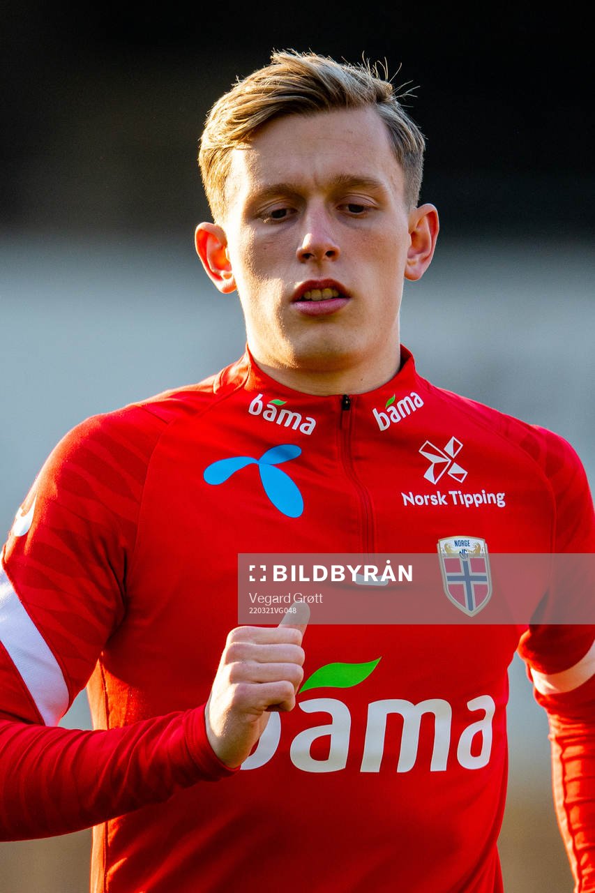 Marcus Holmgren Pedersen of the Norwegian national football