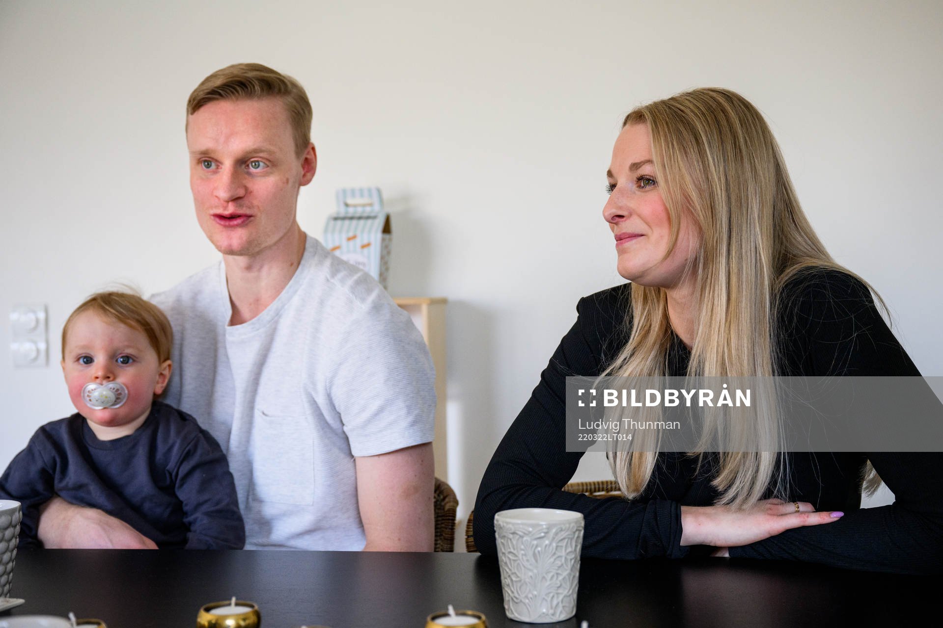 Matilda Schultz, Anton Bengtsson med sonen Noel i knät