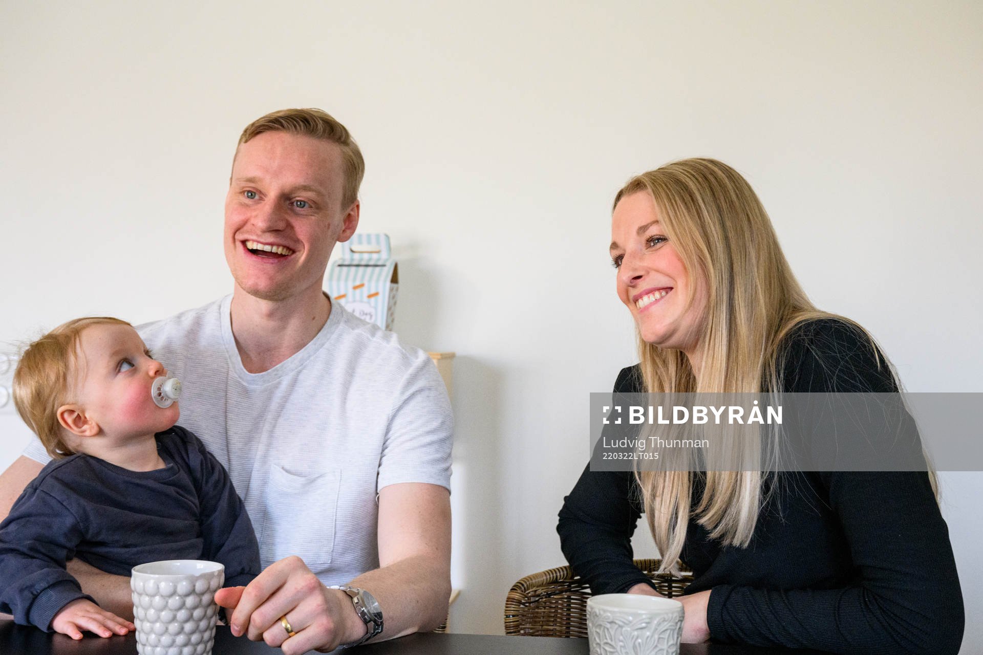 Matilda Schultz, Anton Bengtsson med sonen Noel i knät