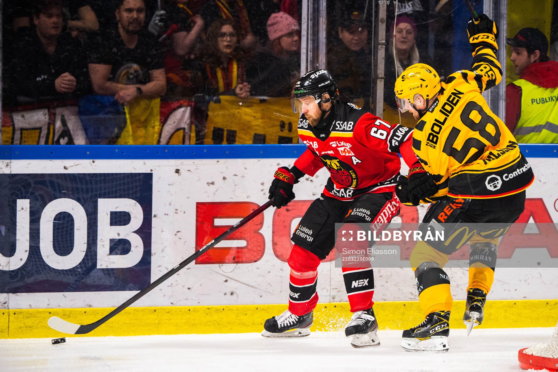 Luleås Linus Omark och Skellefteås Oskar Nilsson