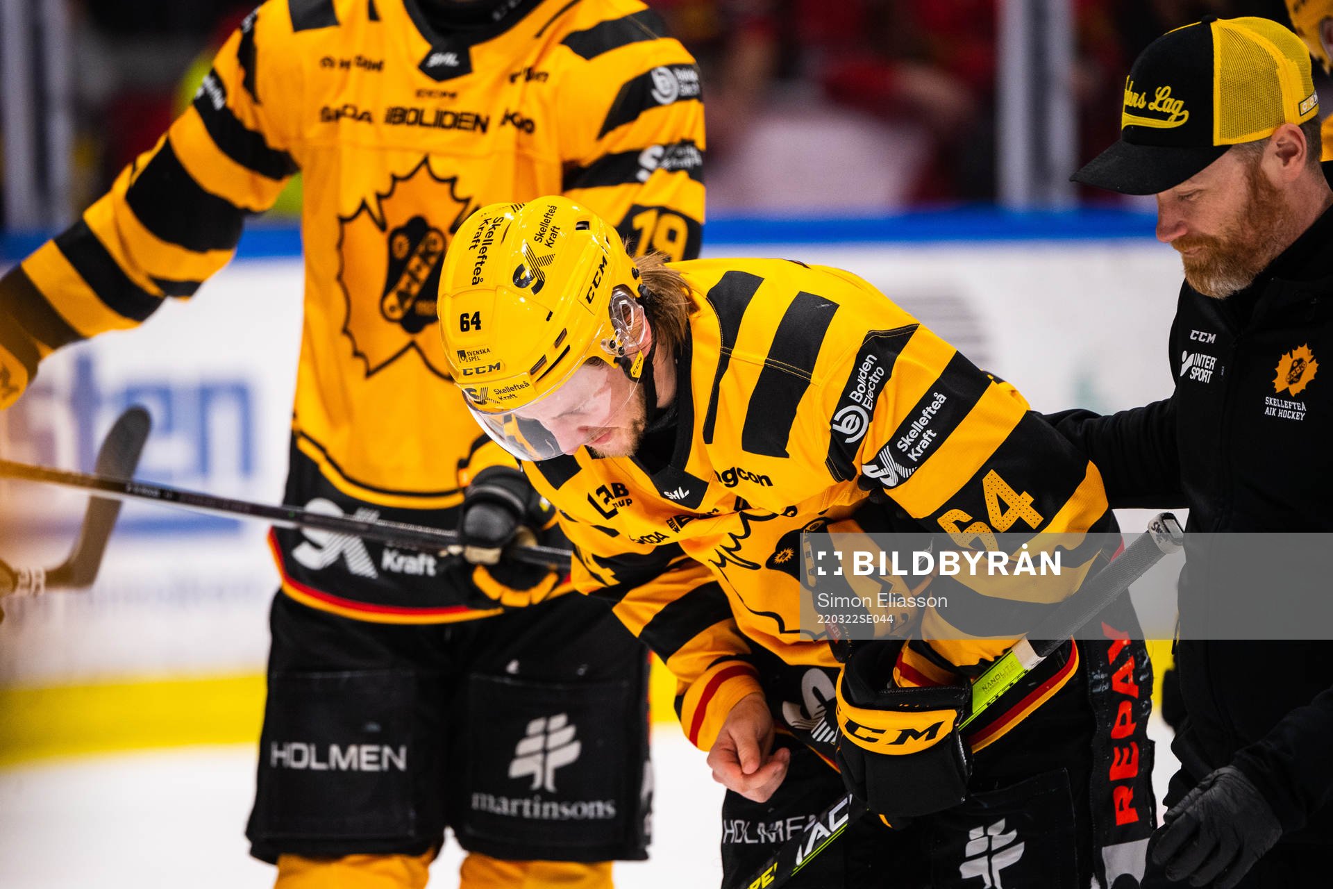 Skellefteås Jonathan Pudas har ont