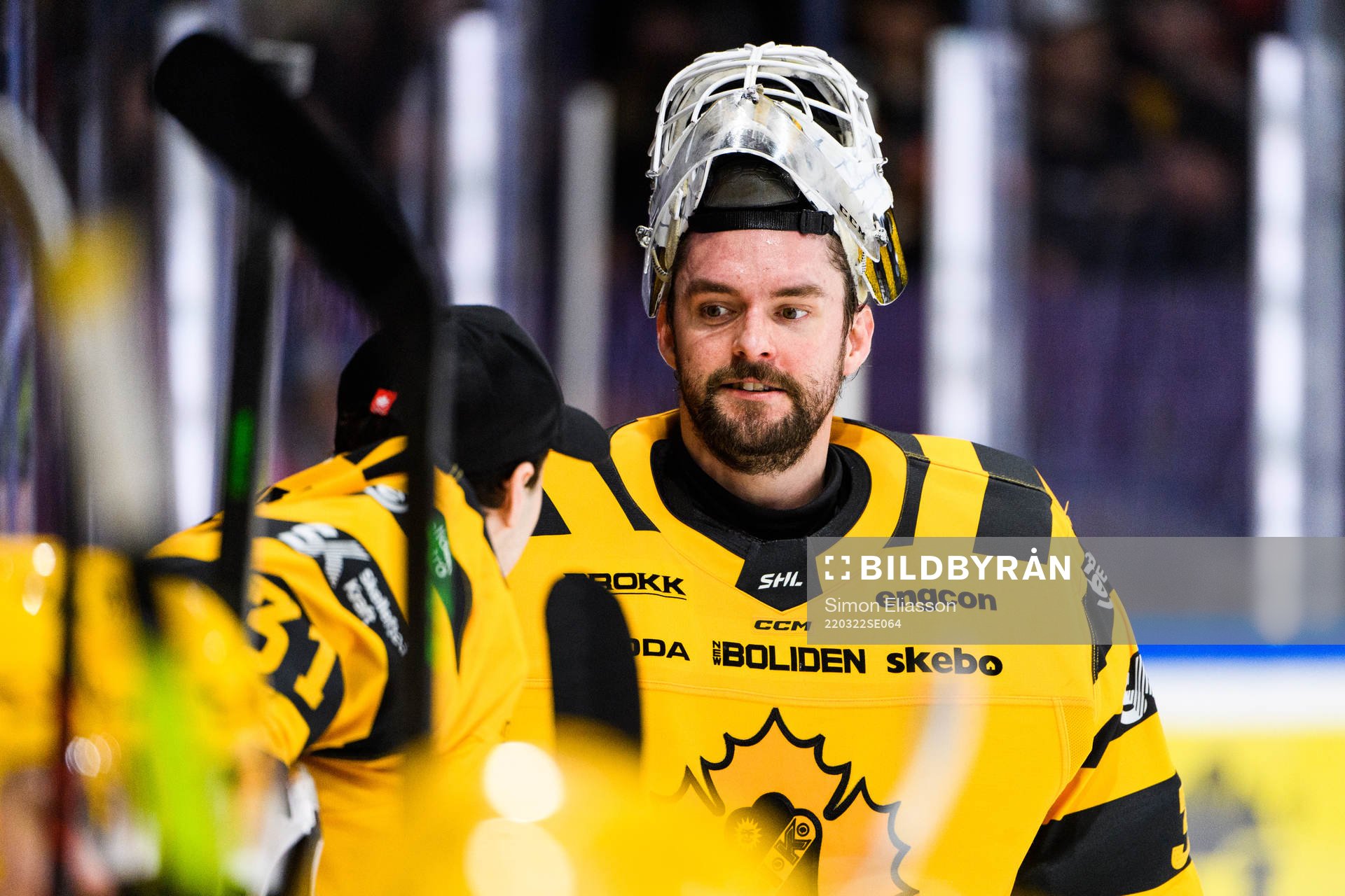 Skellefteås målvakt Gustaf Lindvall