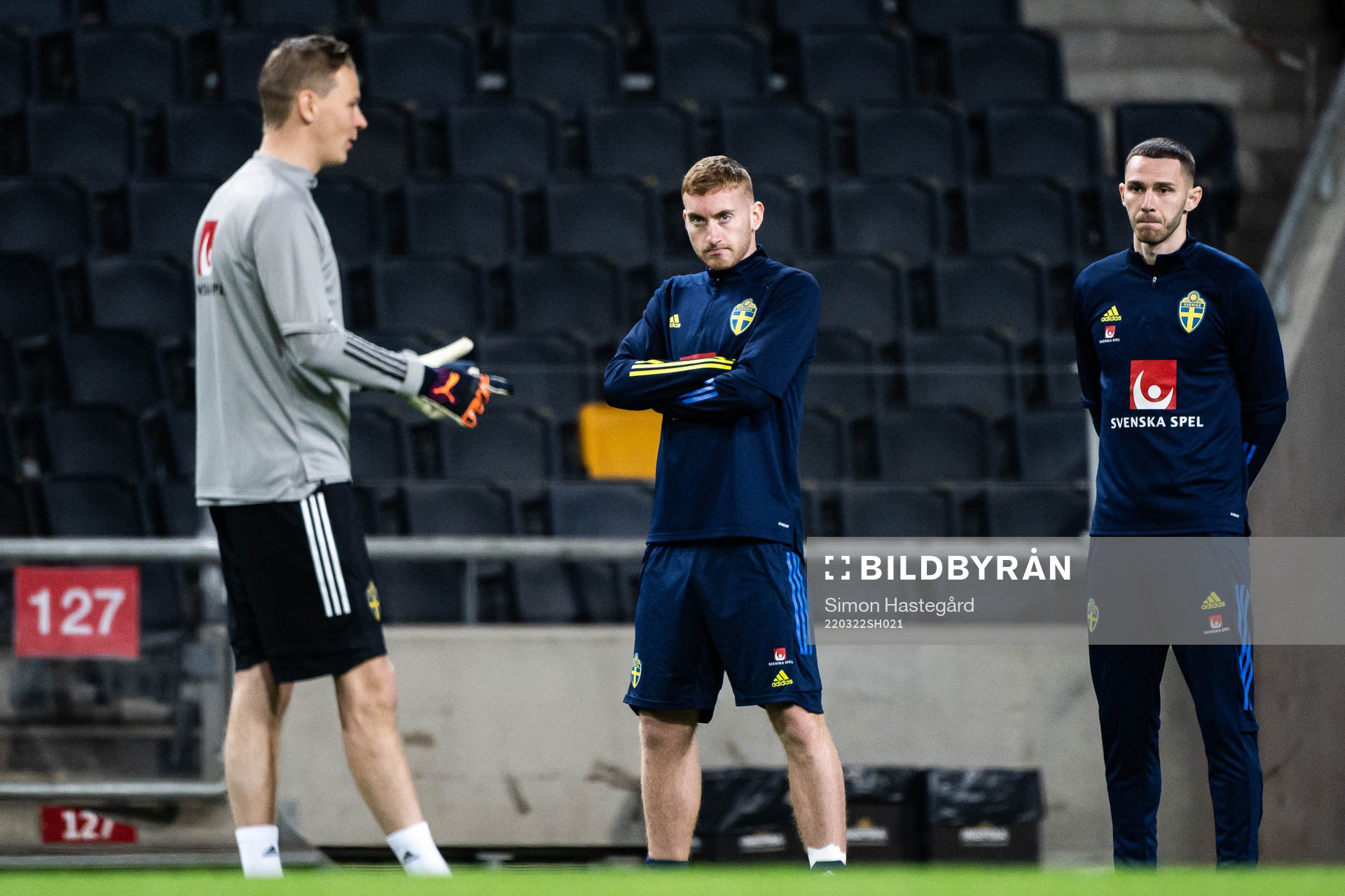 Dejan Kulusevski and Branimir Hrgota of the Swedish