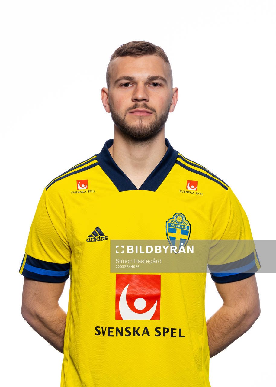 Jesper Karlström of the Swedish national football team