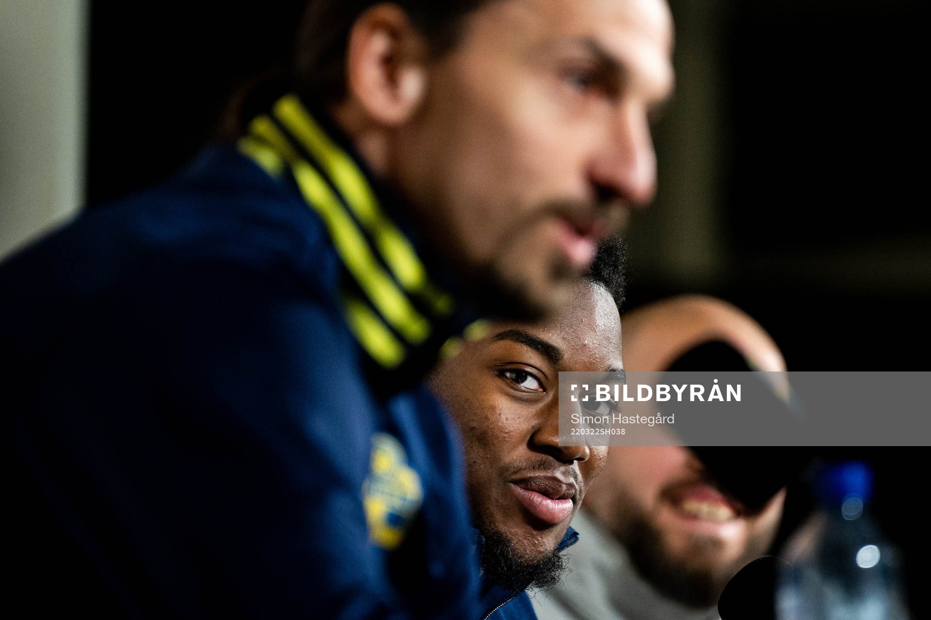 Zlatan Ibrahimovic and Anthony Elanga of the Swedish