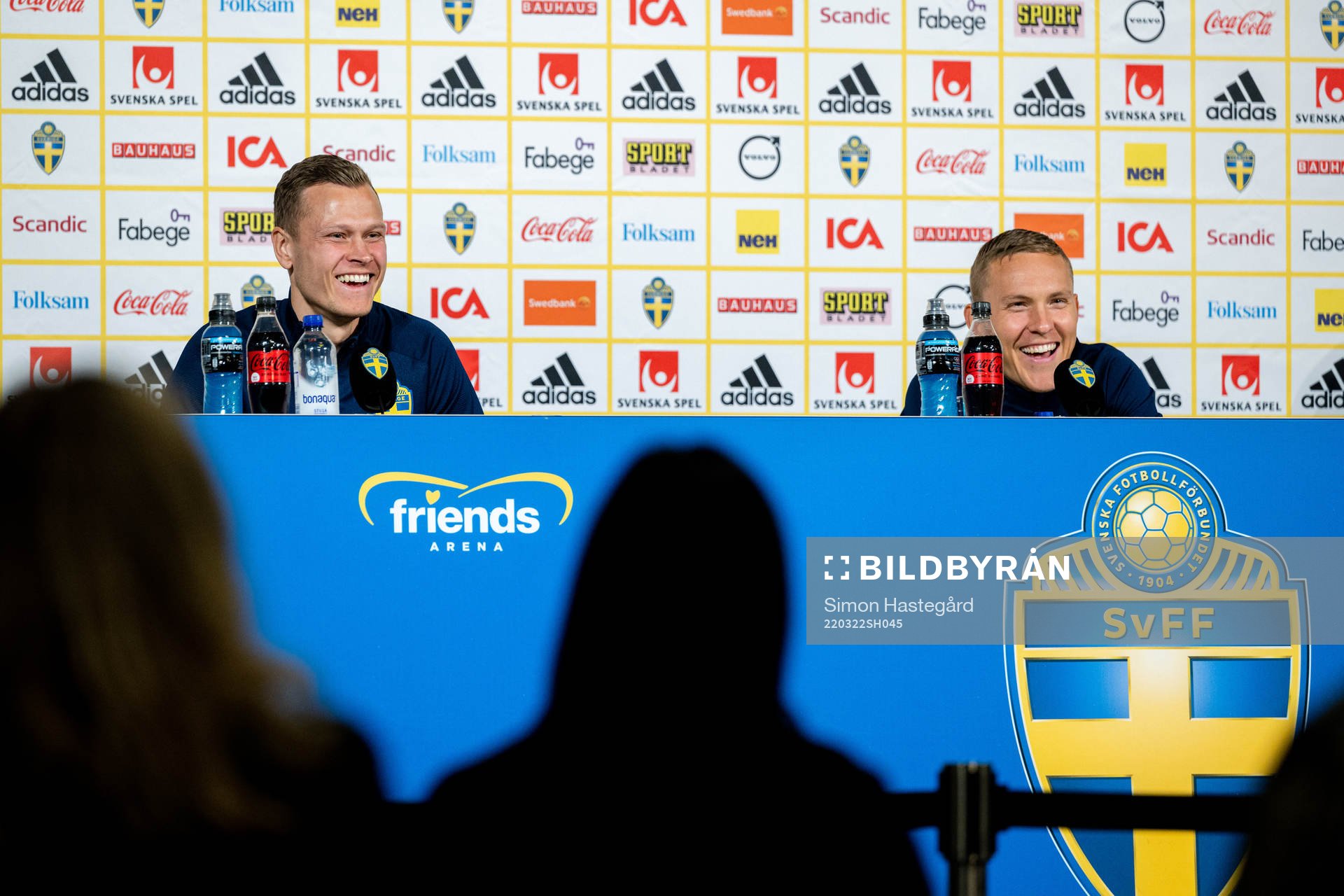 Viktor Claesson and Ludwig Augustinsson of the Swedish