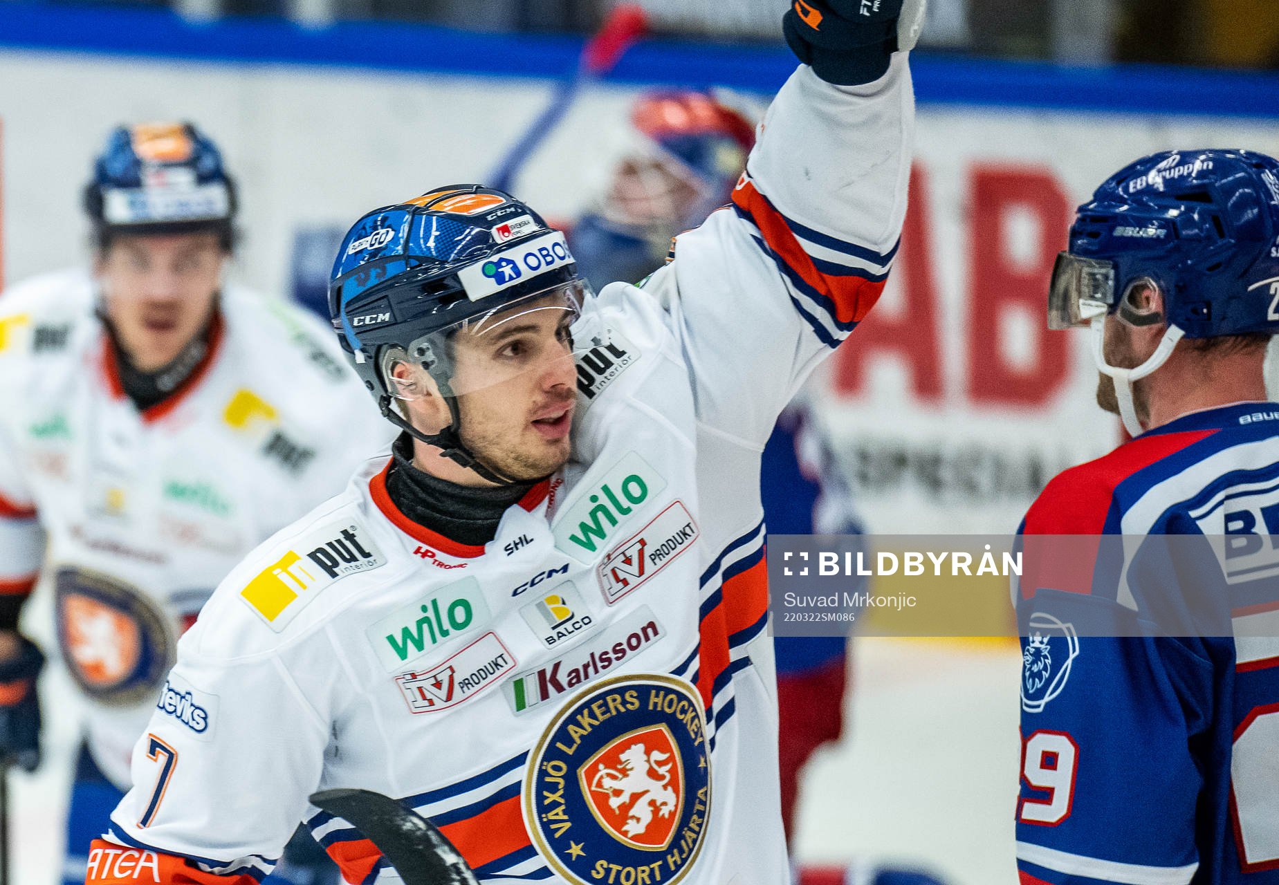 Växjös Hardy Häman Aktell jublar