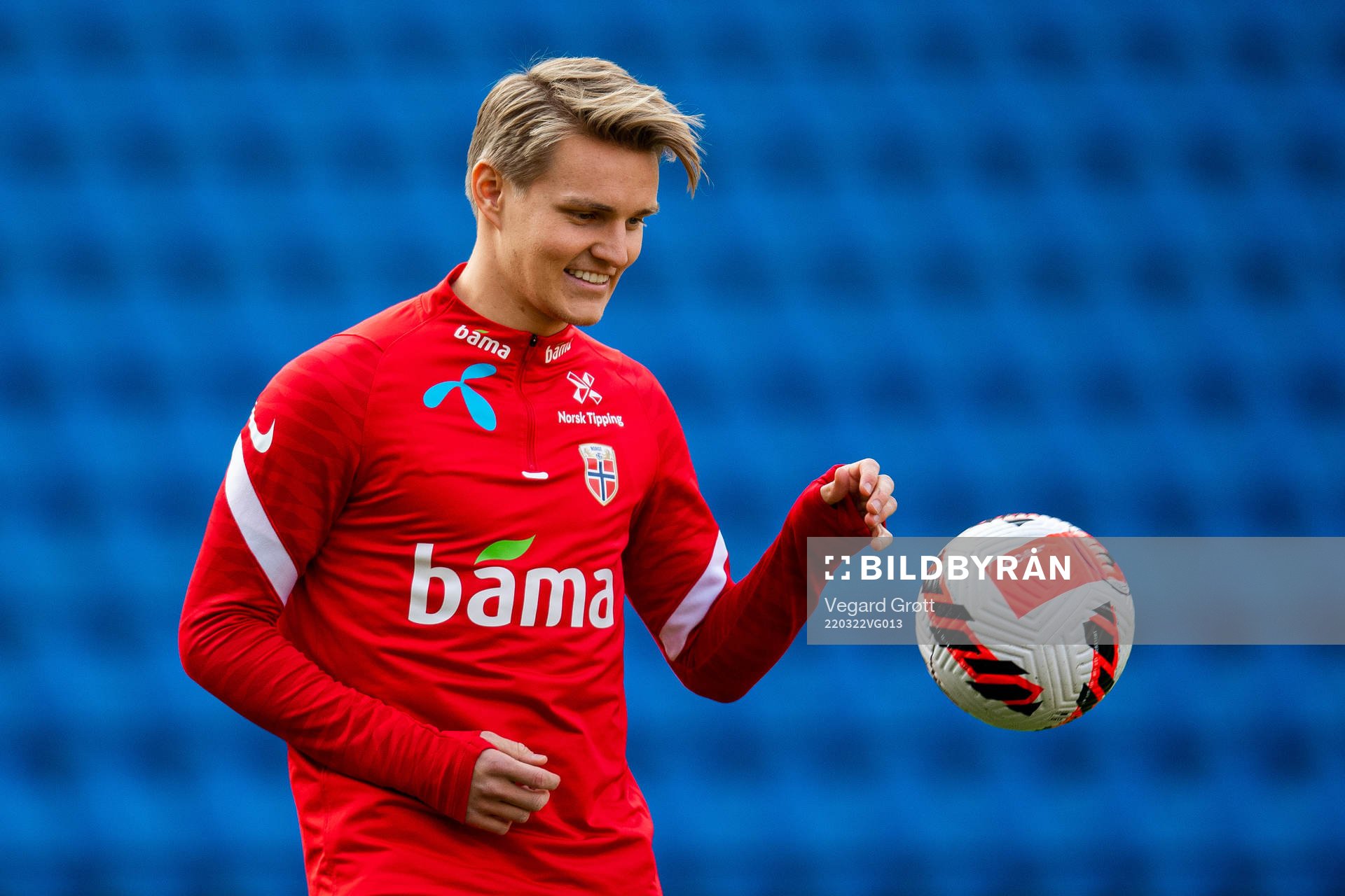 Martin Ødegaard of the Norwegian national football team