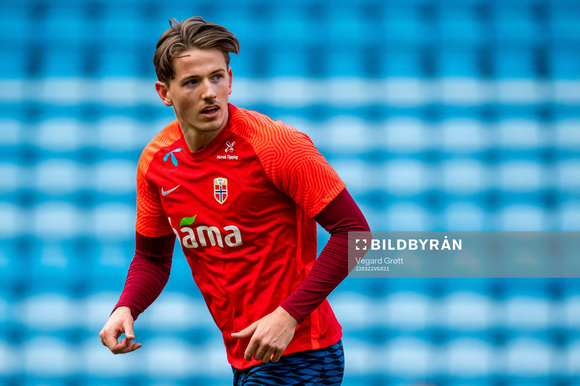 Sander Berge of the Norwegian national football team