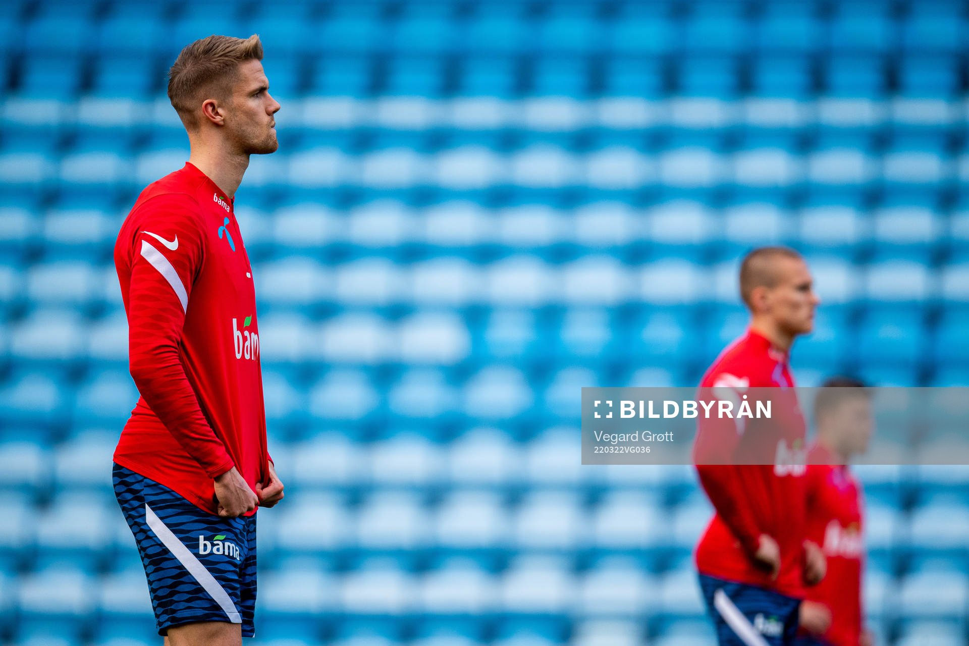 Kristoffer Ajer of the Norwegian national football team