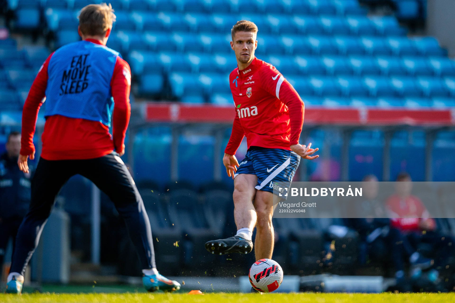 Kristoffer Ajer of the Norwegian national football team
