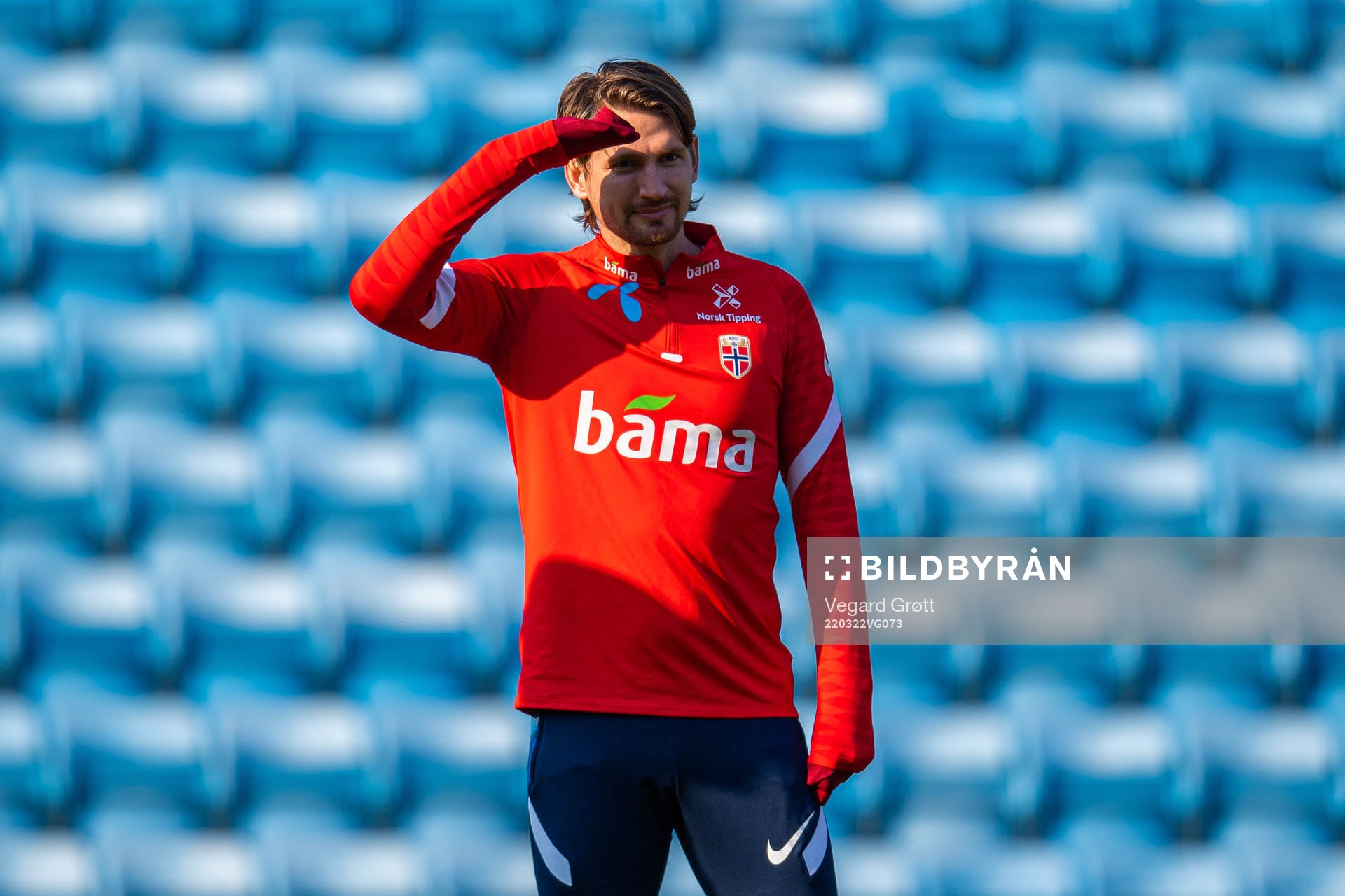 Stefan Strandberg of the Norwegian national football team