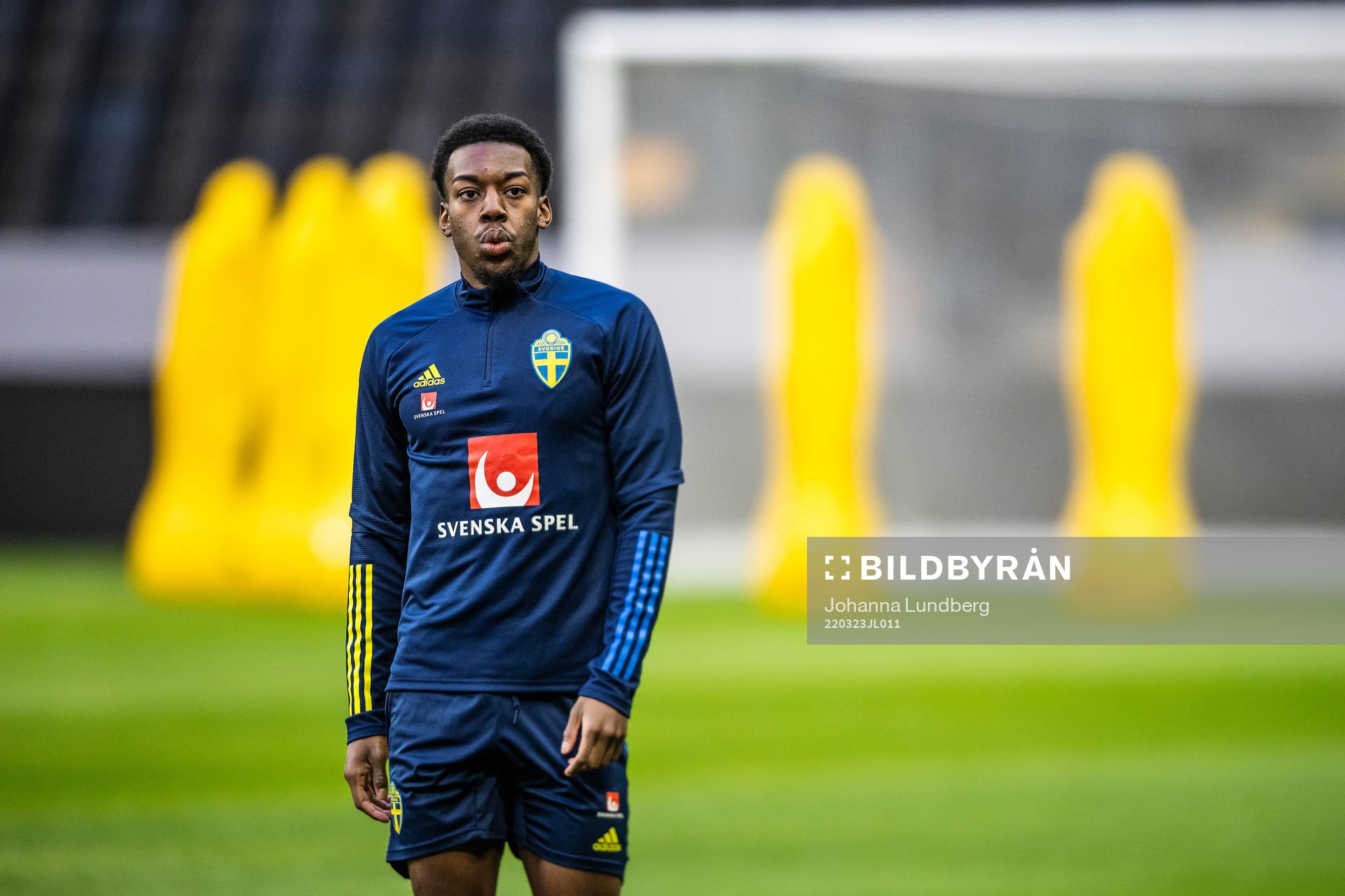 Anthony Elanga of the Swedish national football team