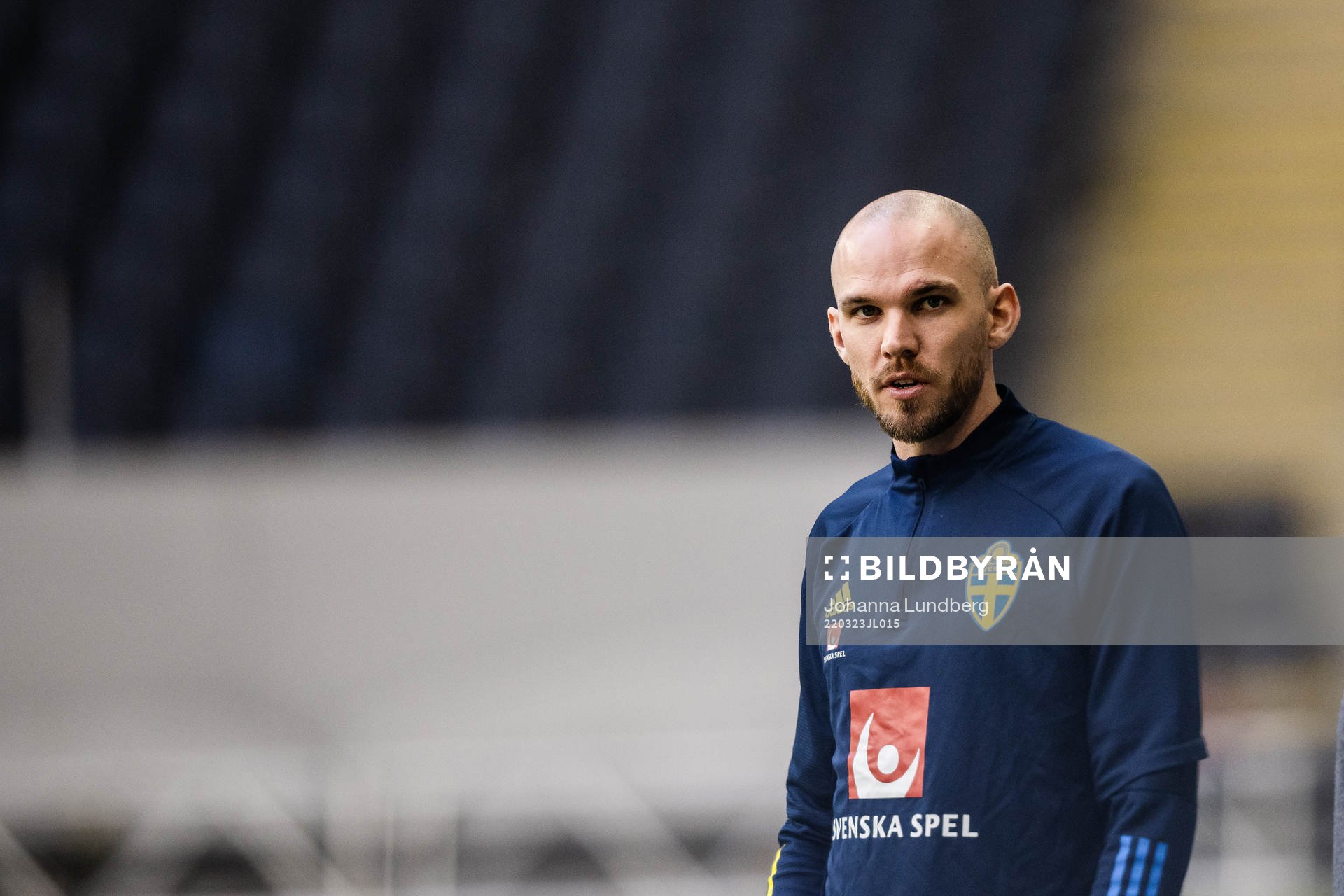 Marcus Danielson of the Swedish national football team