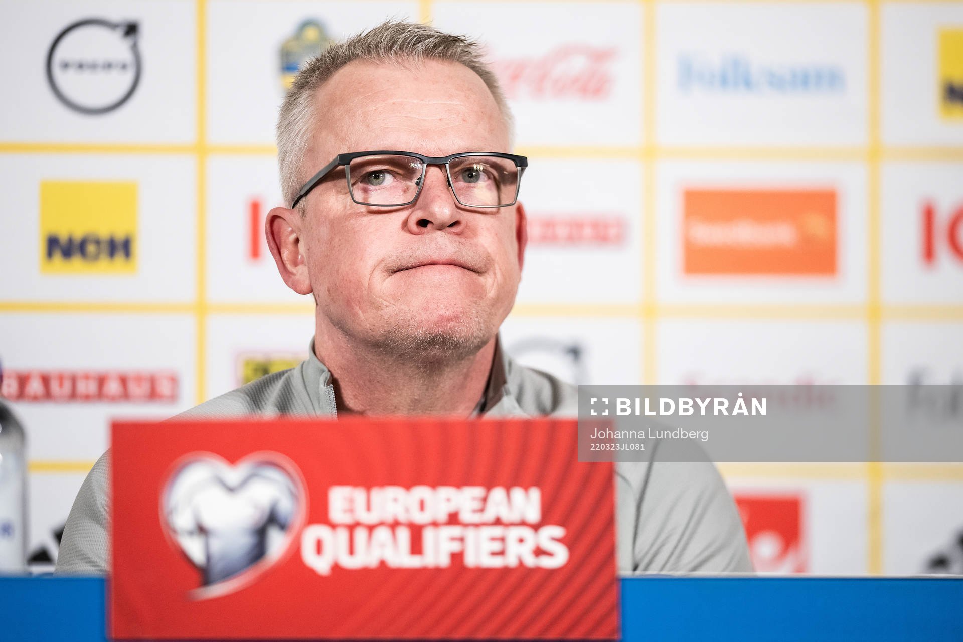 Head coach Janne Andersson of the Swedish national football