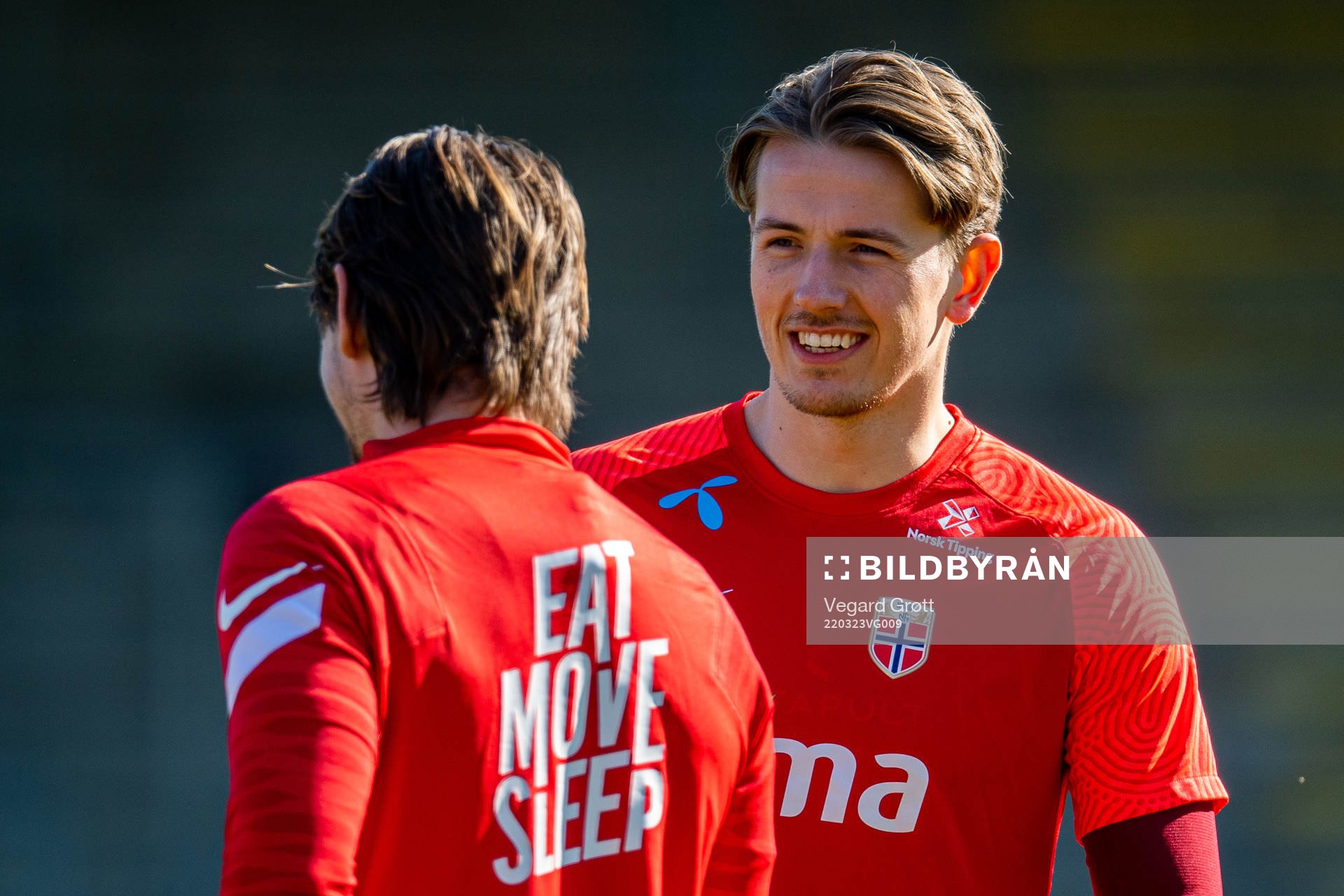 Sander Berge of the Norwegian national football team