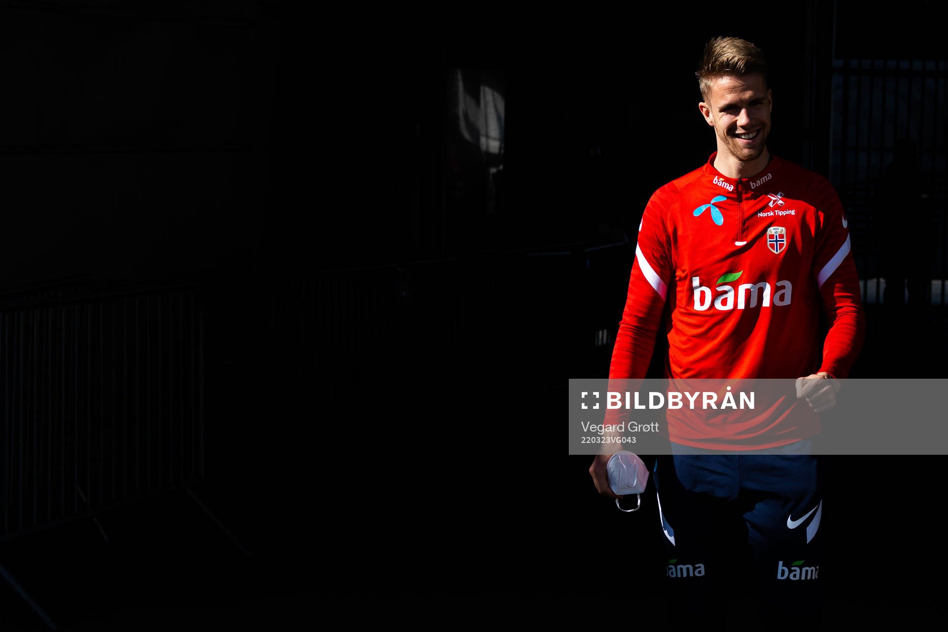 Kristoffer Ajer of the Norwegian national football team