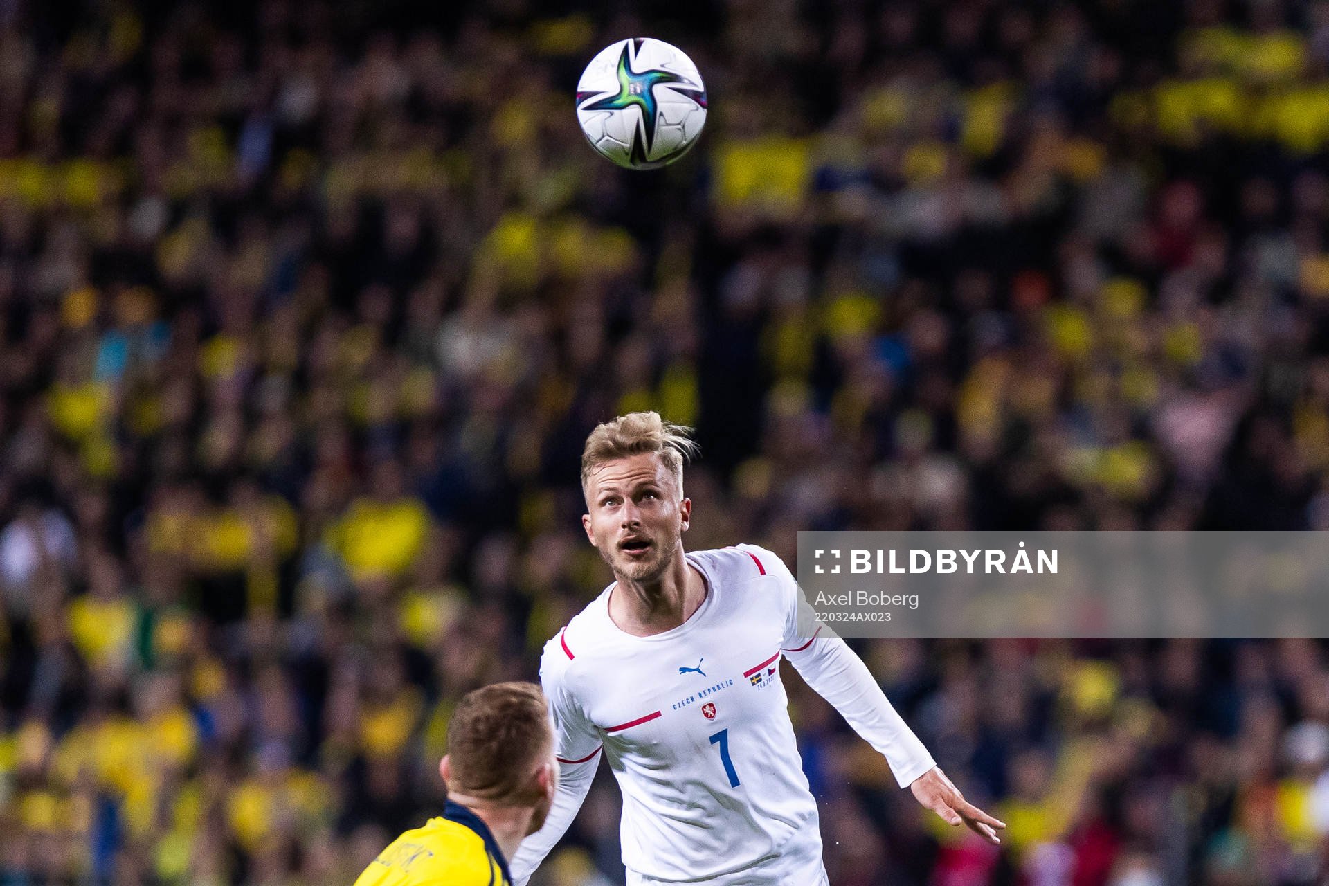 Antonin Barak of Czech Republic during the FIFA World Cup Qualifier play-off semifinal between Sweden and Czech Republic on March 24, 2022 in Stockholm.