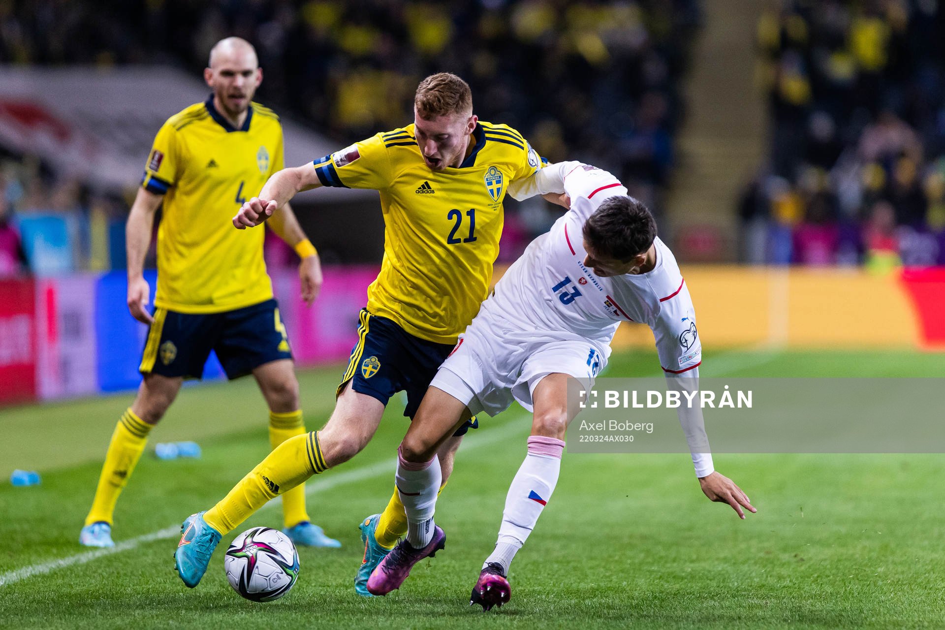 Dejan Kulusevski of Sweden and Ales Mateju of Czech Republic