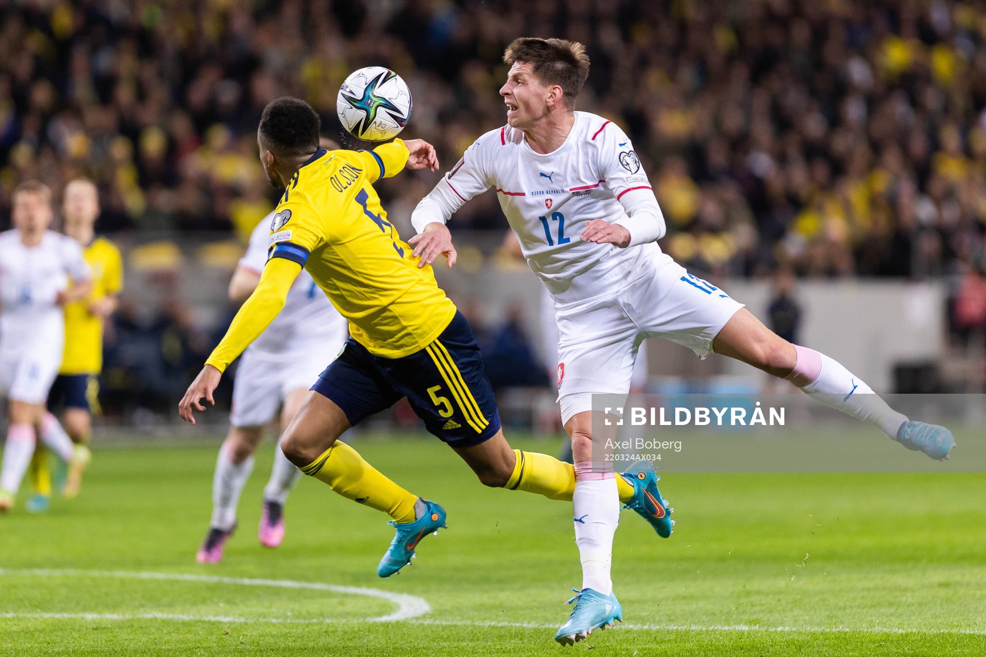 Martin Olsson of Sweden and Lukas Masopust of Czech Republic