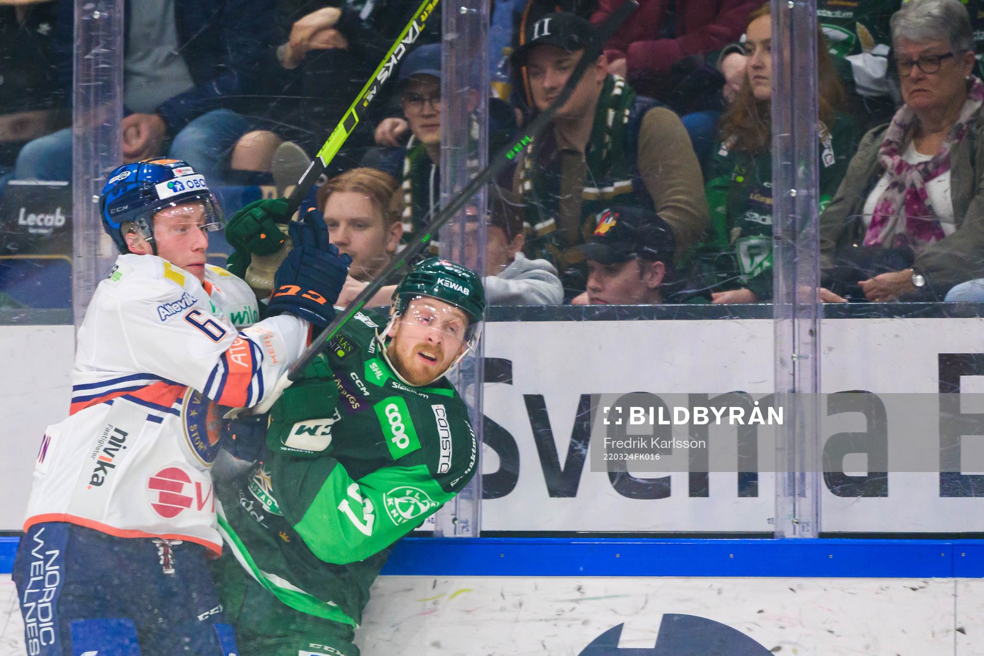 Växjös Theodor Johnsson och Färjestads Pontus Widerström