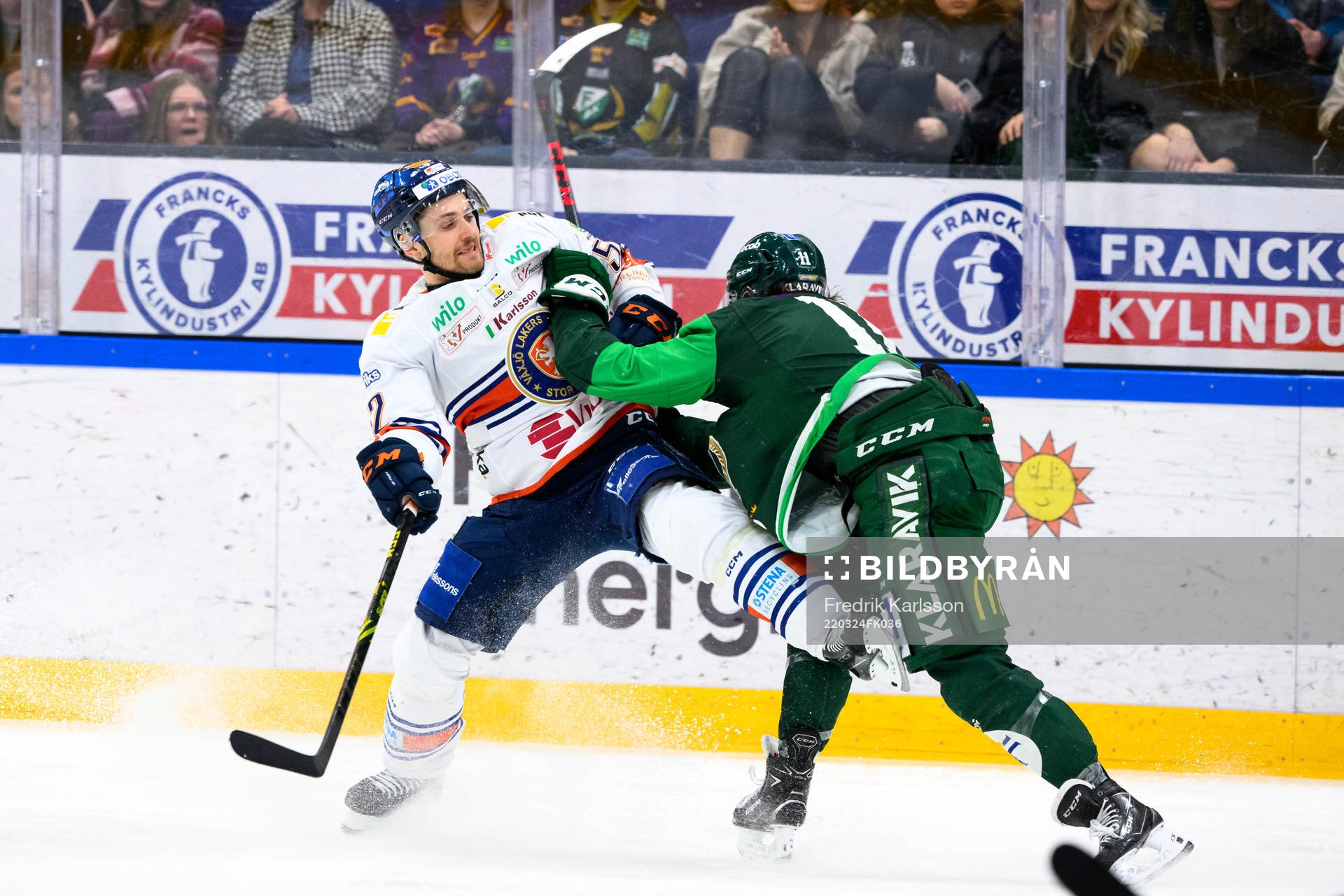 Växjös Arvid Lundberg och Färjestads Joakim Nygård