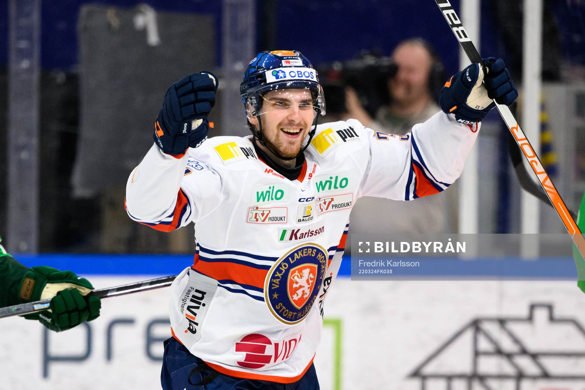 Växjös Julius Nättinen jublar
