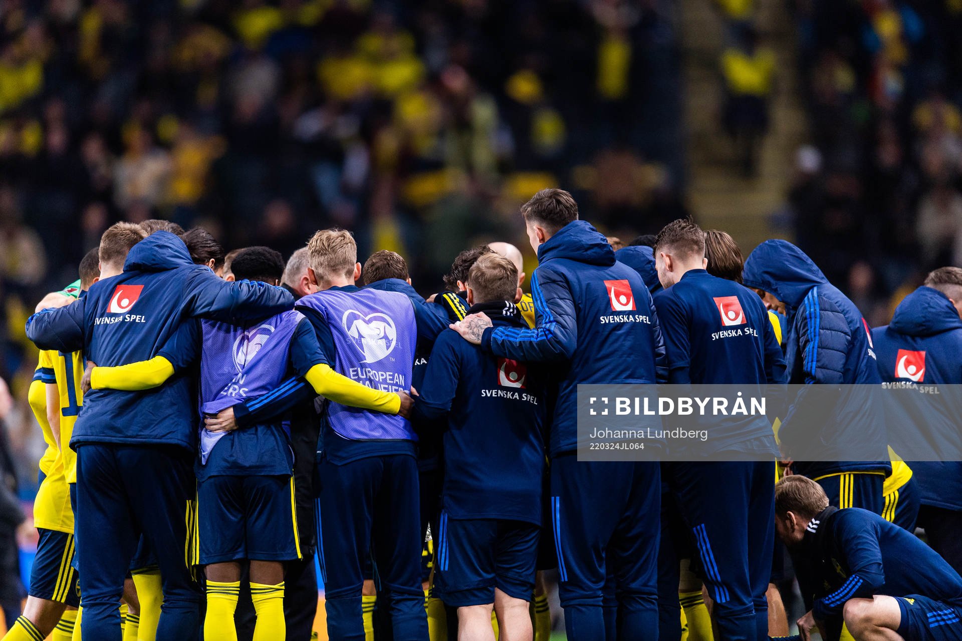 Players of Sweden gather