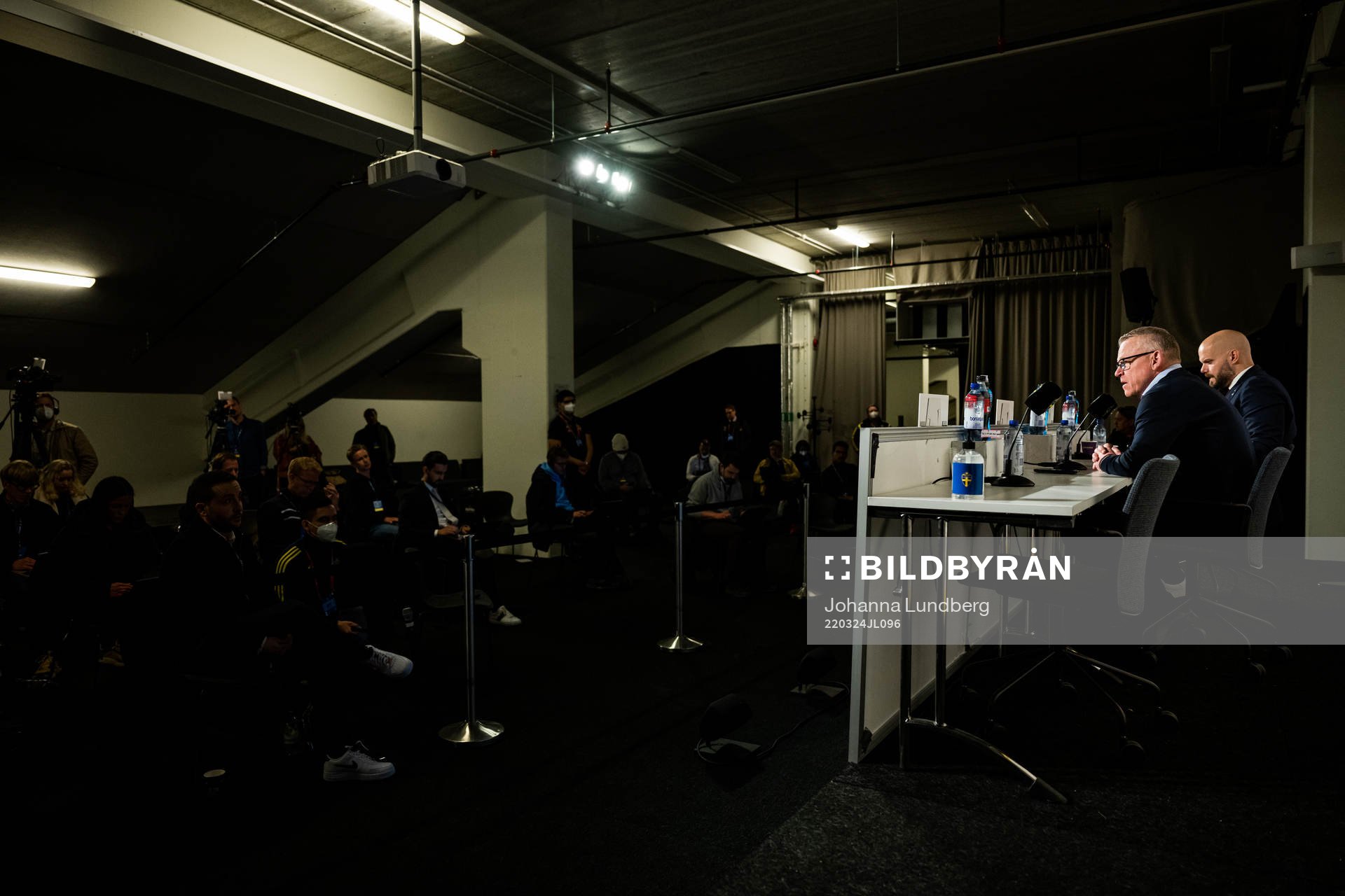 head coach Janne Andersson of Sweden at the press conference