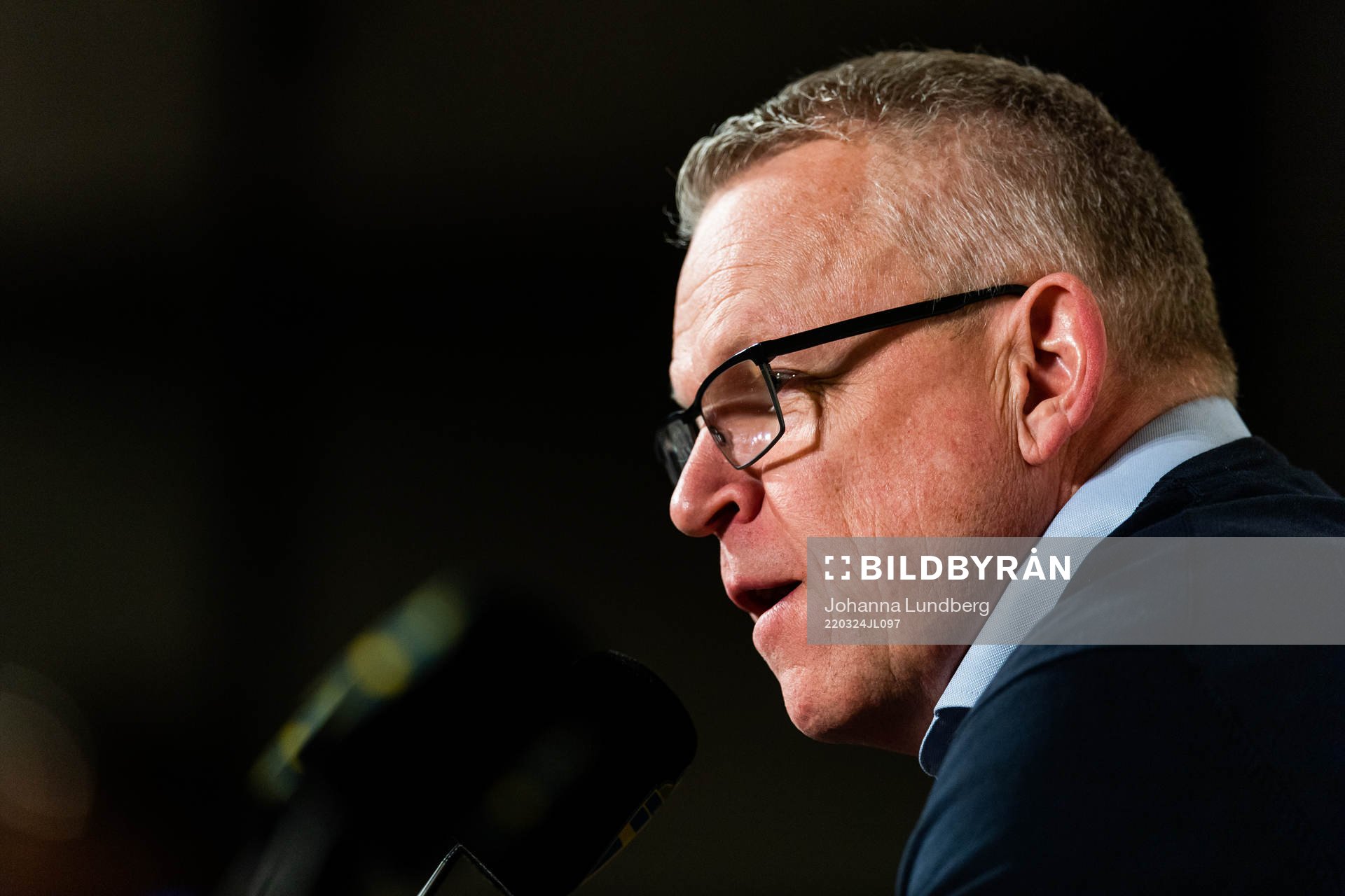 head coach Janne Andersson of Sweden at the press conference