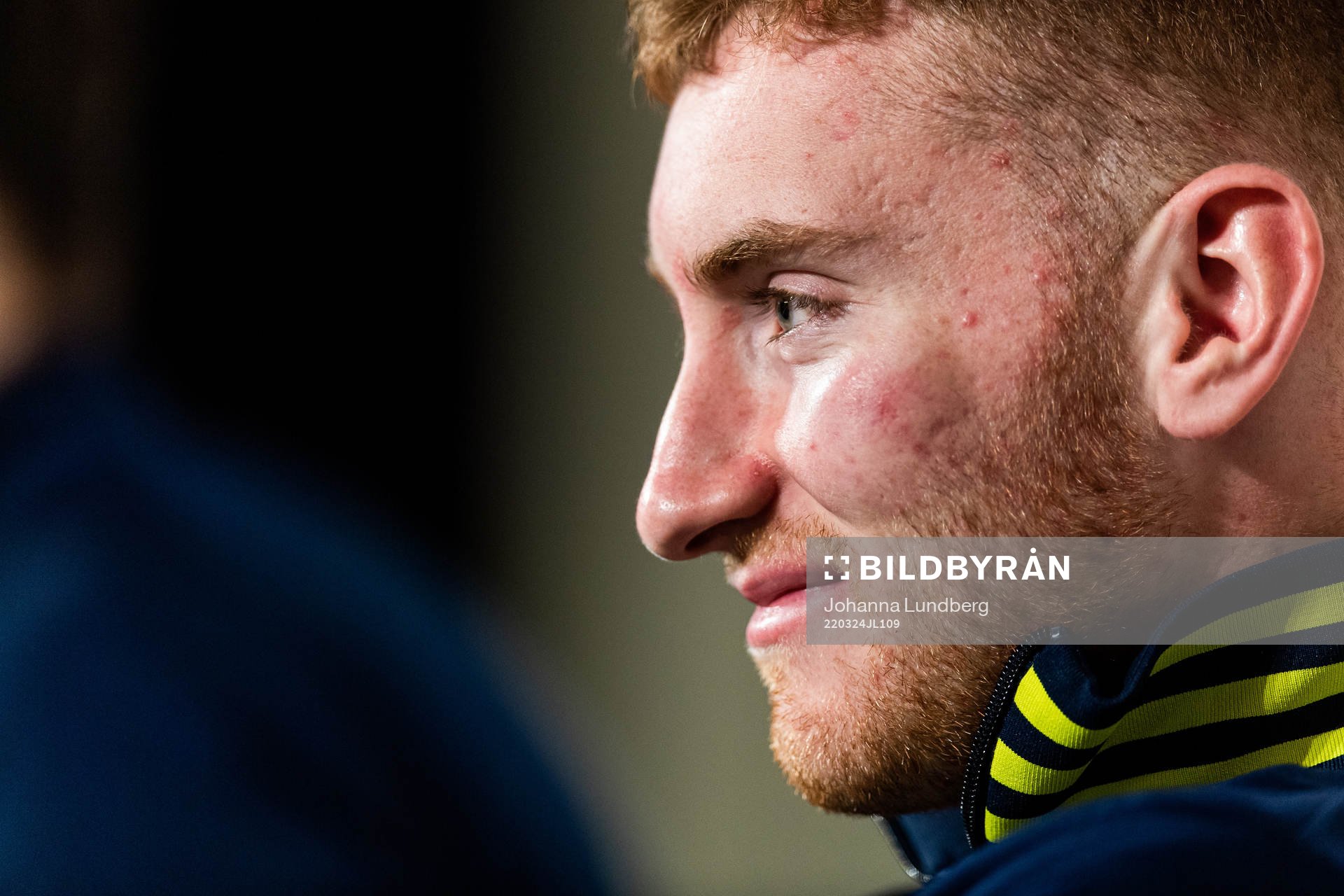 Dejan Kulusevski of Sweden at the press conference
