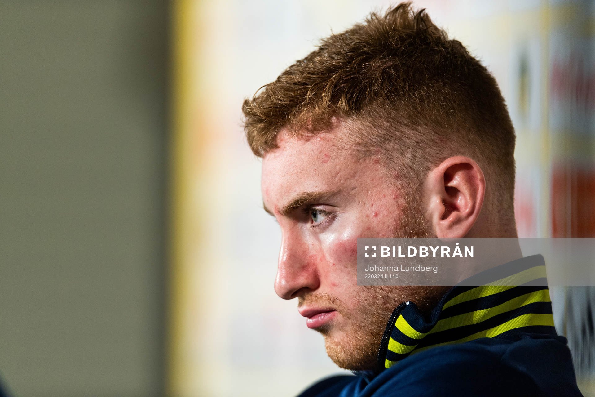 Dejan Kulusevski of Sweden at the press conference